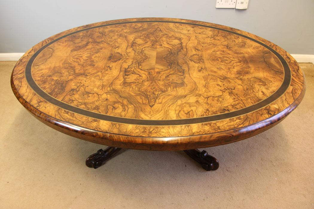 Victorian Antique Burr Walnut Coffee Table (1 of 4) Victorian Antique Burr Walnut Coffee Table (1 of 4)