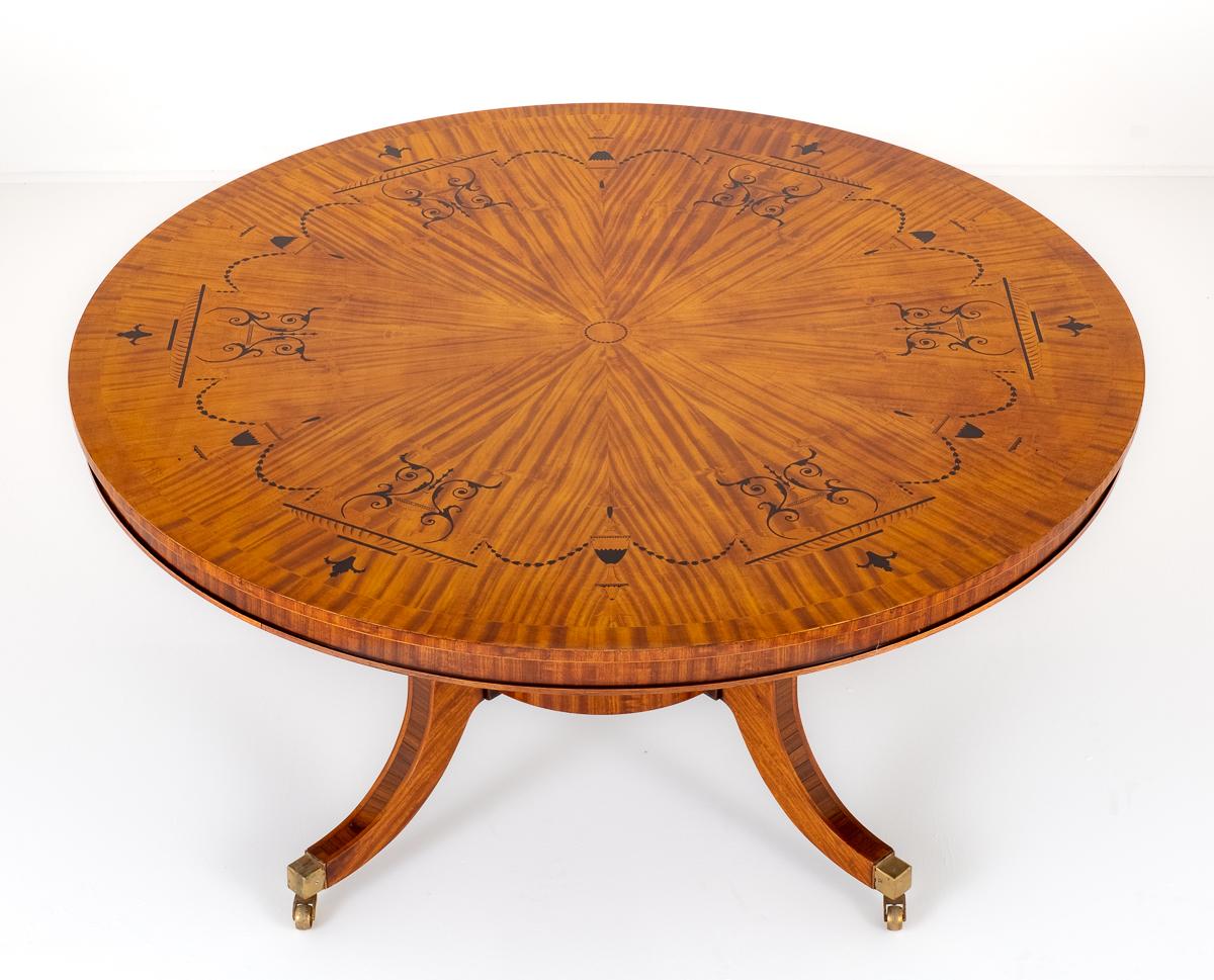 Regency Revival Satinwood Centre Table (1 of 7)