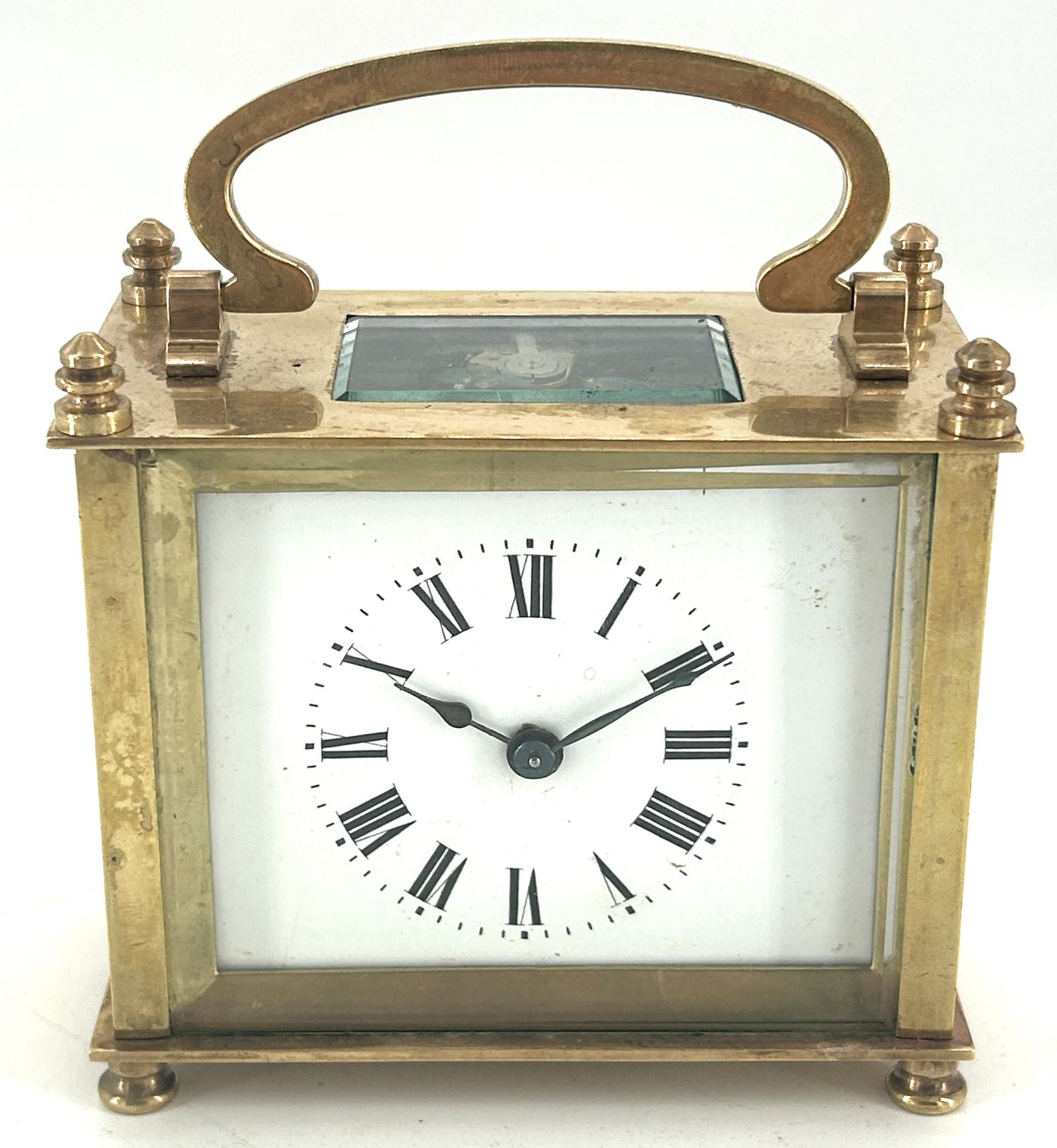 Lovely Antique Rectangle Carriage Clock ca.1900 (1 of 10)