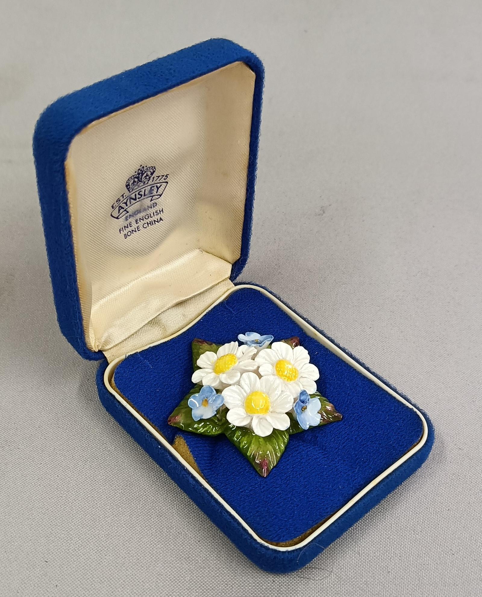 Aynsley Bone China Brooch (1 of 3)