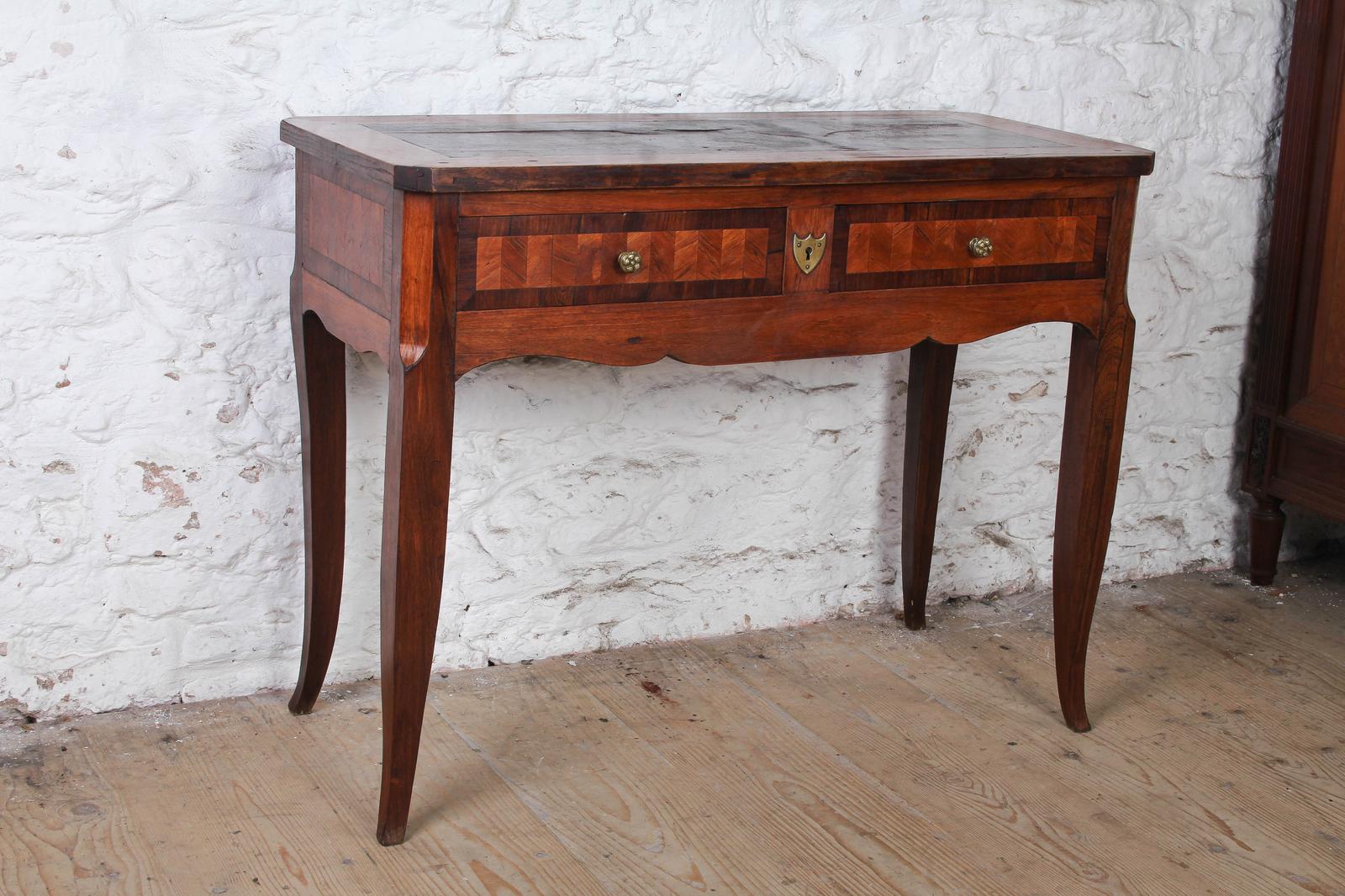 Writing Table with Nice Parquetry (1 of 7)