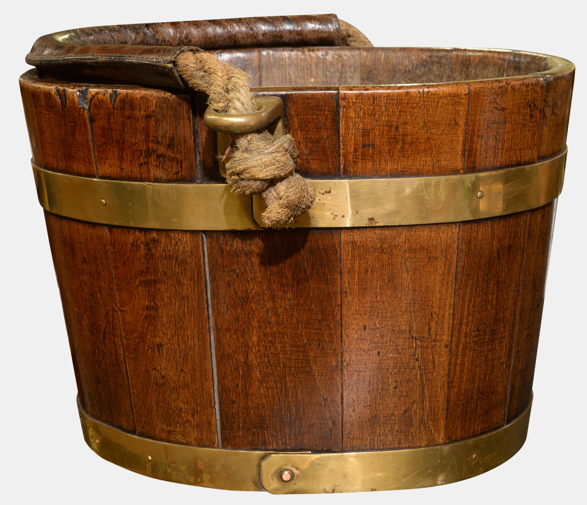 18th Century Brass Bound Ships Bucket (1 of 1) 18th Century Brass Bound Ships Bucket (1 of 1)