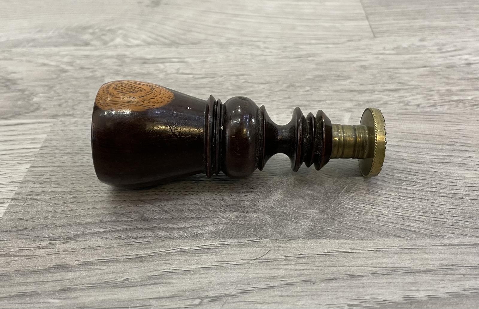 Georgian Lignum Vitae Desk Wax Seal (1 of 6)