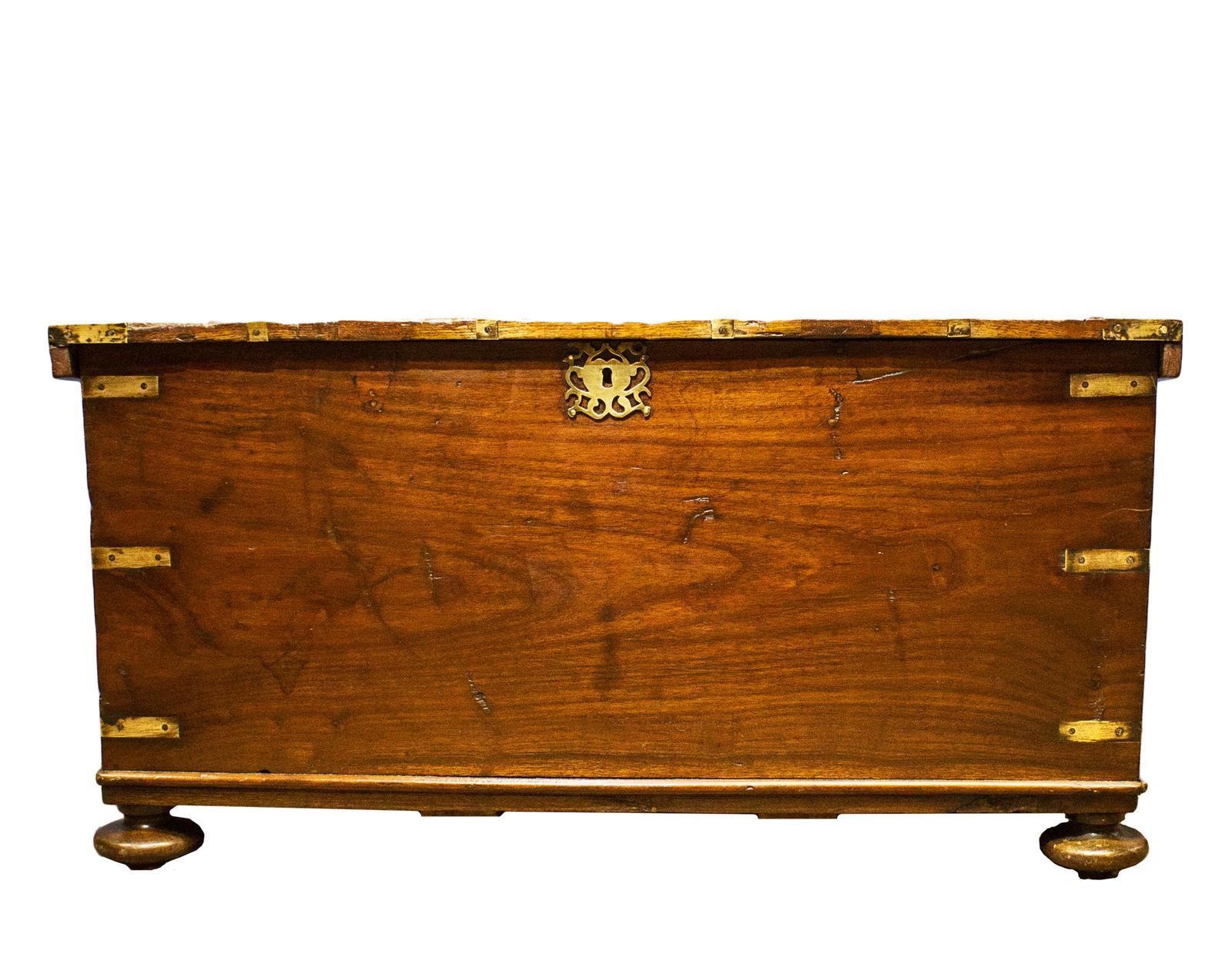 Victorian Camphor Wood Military Trunk / Brass Bound Campaign Chest (1 of 8) Victorian Camphor Wood Military Trunk / Brass Bound Campaign Chest (1 of 8)