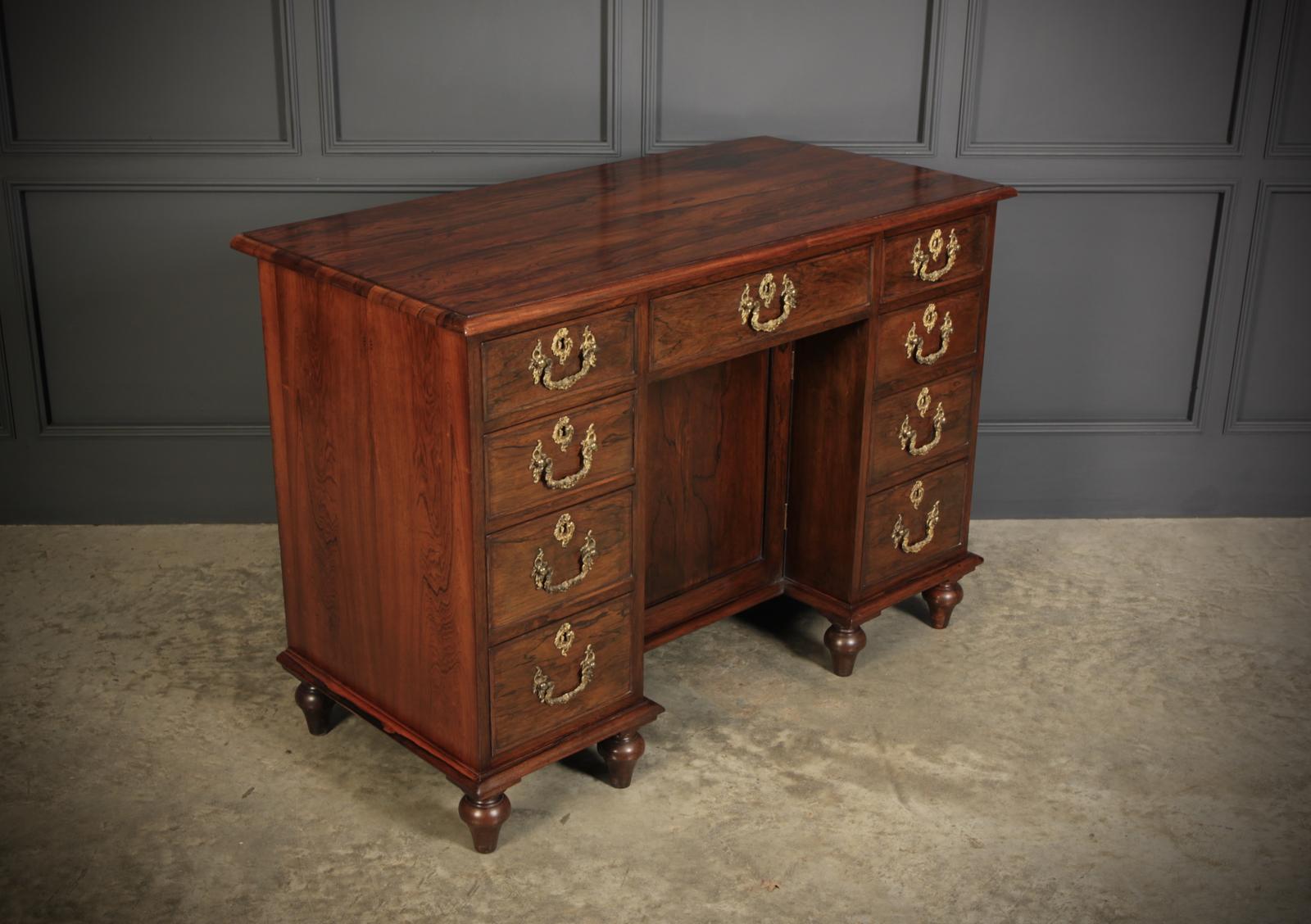 Rosewood Kneehole Desk (1 of 18)