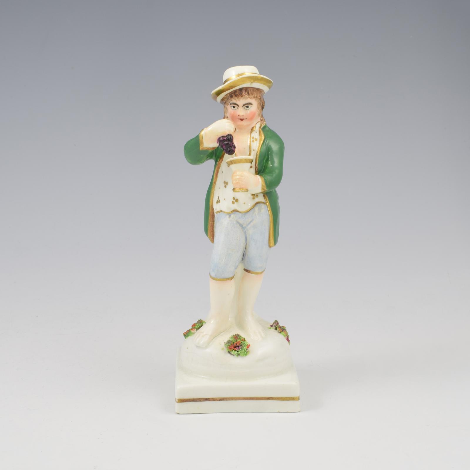 Charming Victorian Staffordshire Figure of Autumn Four Seasons c.1850 (1 of 11) Charming Victorian Staffordshire Figure of Autumn Four Seasons c.1850 (1 of 11)