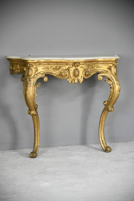 French Marble Top Console Table (1 of 12) French Marble Top Console Table (1 of 12)