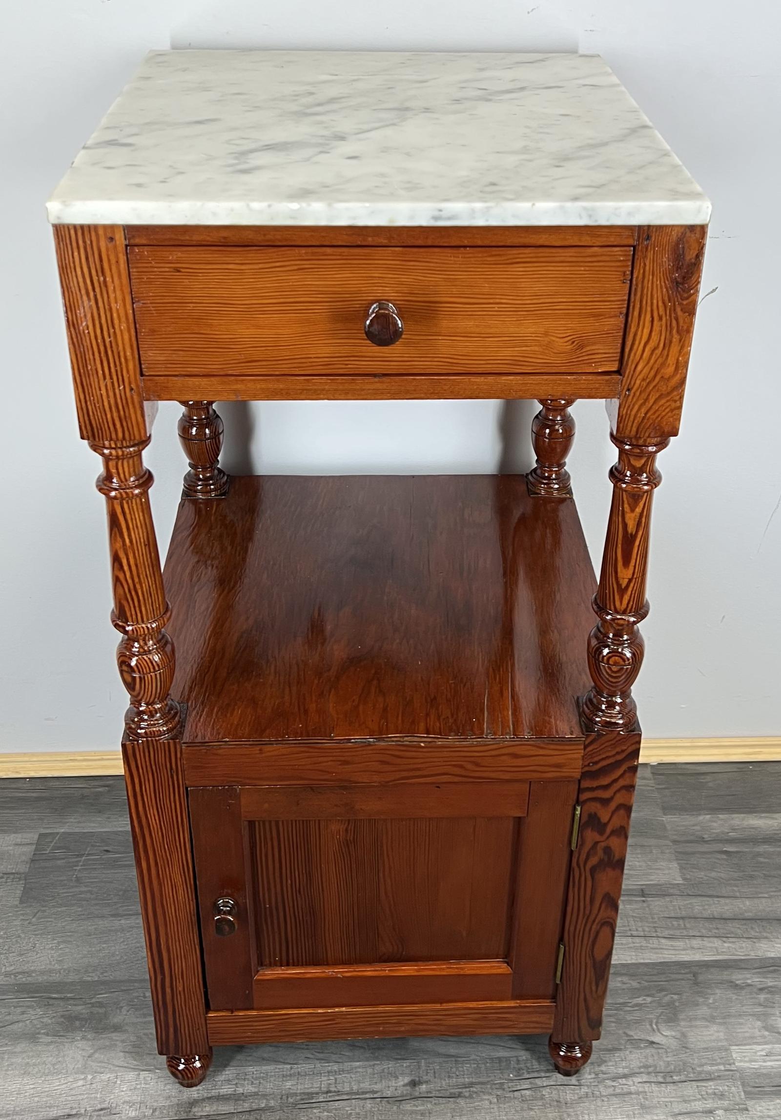 Carved French Antique Bedside Table Cupboard Cabinet with Marble Top (1 of 11) Carved French Antique Bedside Table Cupboard Cabinet with Marble Top (1 of 11)