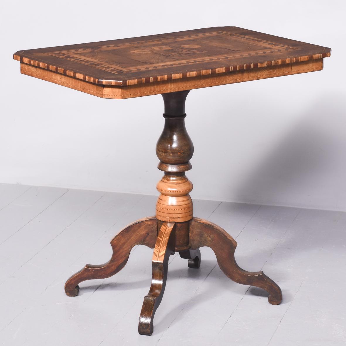 Large Marquetery Inlaid Sorrento Walnut Table in Excellent Condition (1 of 10) Large Marquetery Inlaid Sorrento Walnut Table in Excellent Condition (1 of 10)