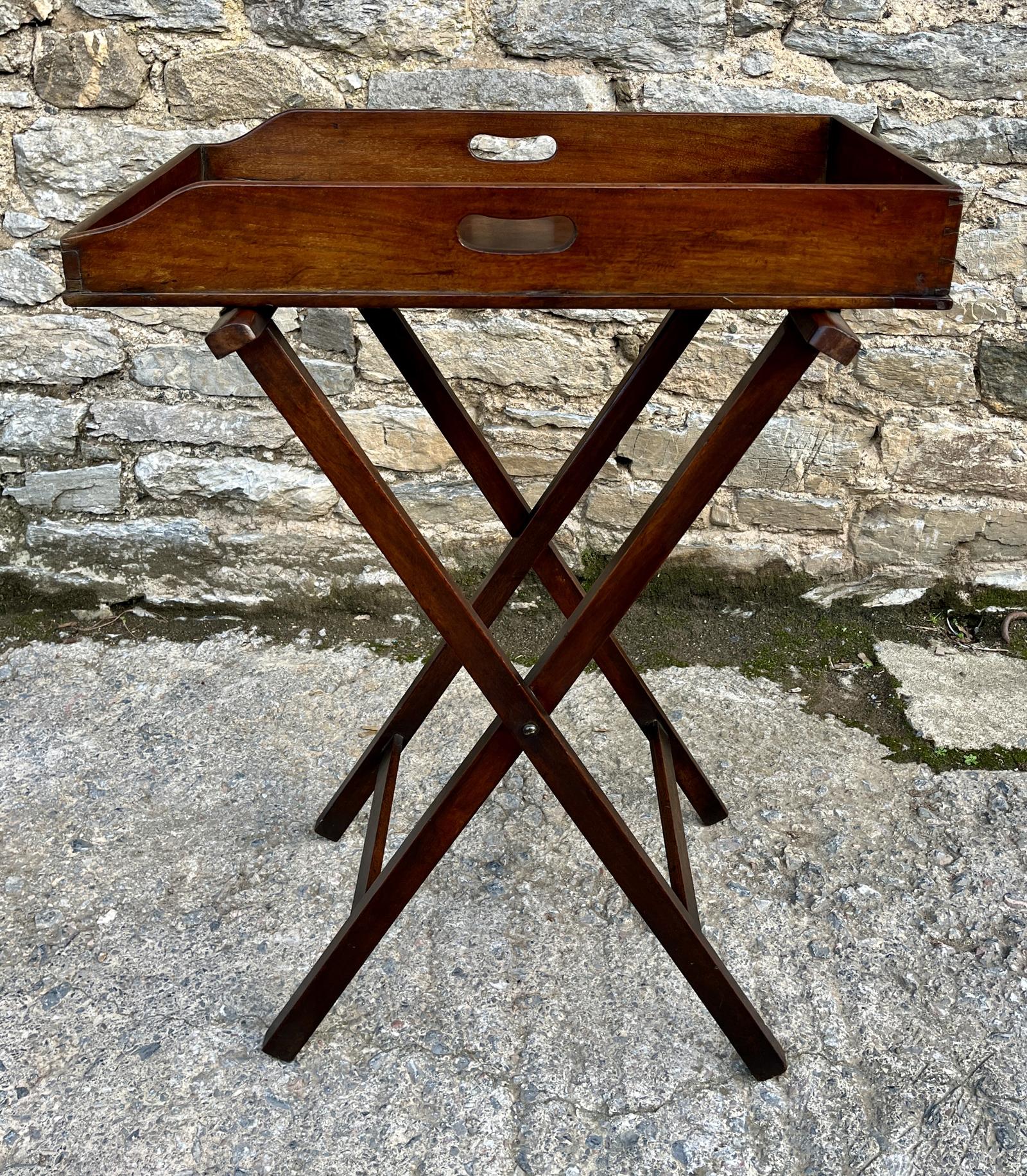 Victorian Mahogany Folding Butlers Tray (1 of 18)