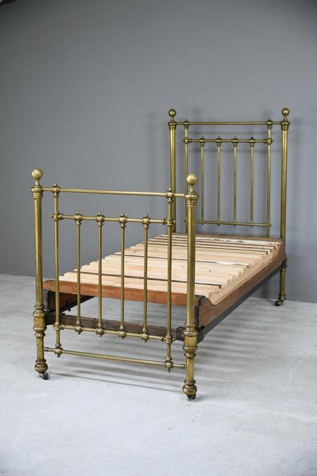 Victorian Shoolbred Single Brass Bed Frame (1 of 13) Victorian Shoolbred Single Brass Bed Frame (1 of 13)