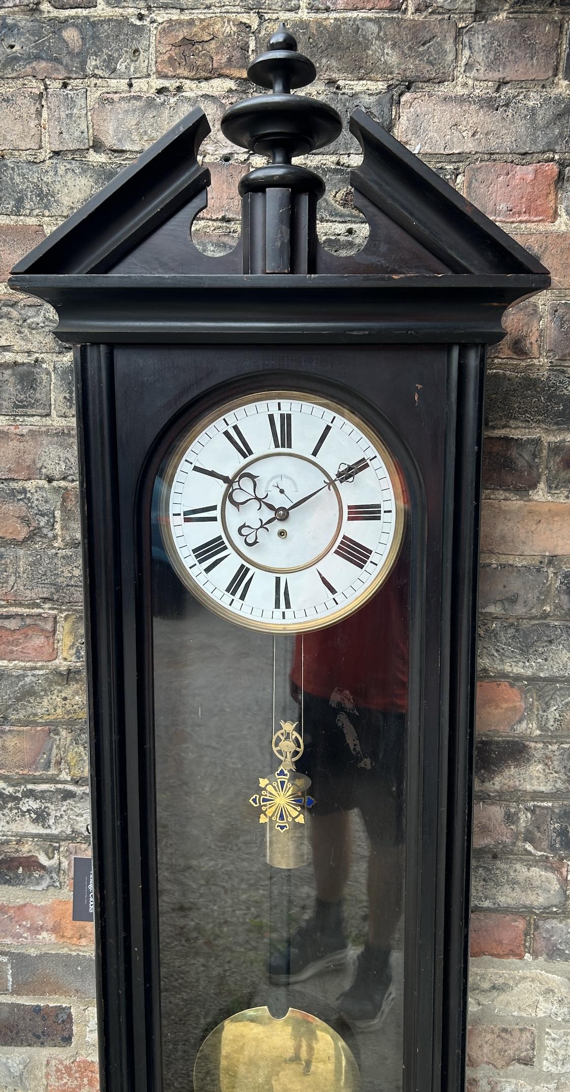 Incredible Ebonised Floor Regulator Clock – Ca 1860 (1 of 16)
