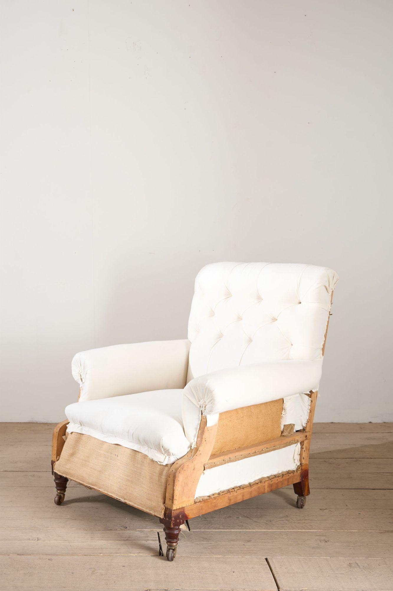Large Proportioned 19th Century Buttoned Back Armchair by Hamptons & Sons (1 of 5) Large Proportioned 19th Century Buttoned Back Armchair by Hamptons & Sons (1 of 5)