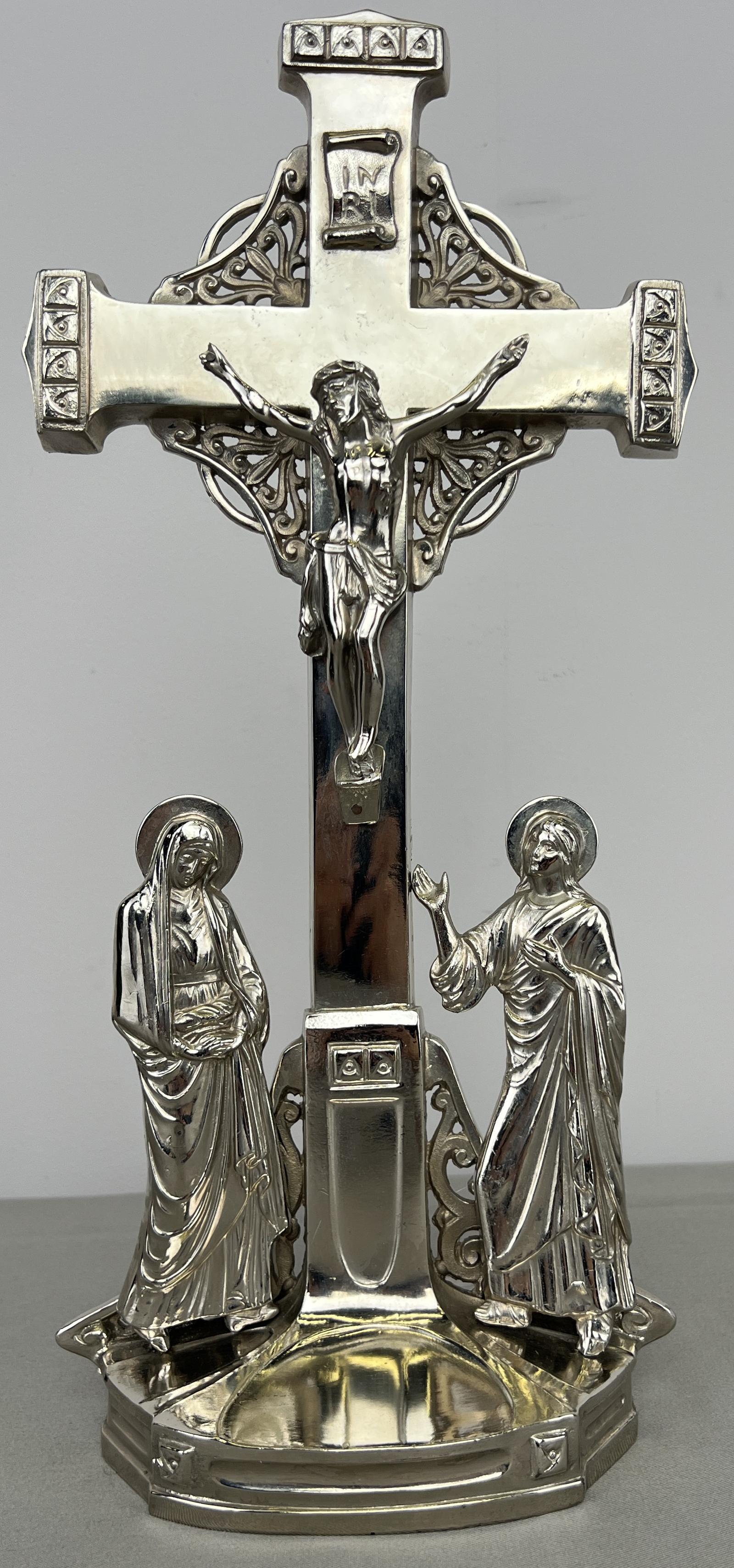 Crucifix Vintage French Style Metal Ornate Religious Figure (1 of 12) Crucifix Vintage French Style Metal Ornate Religious Figure (1 of 12)