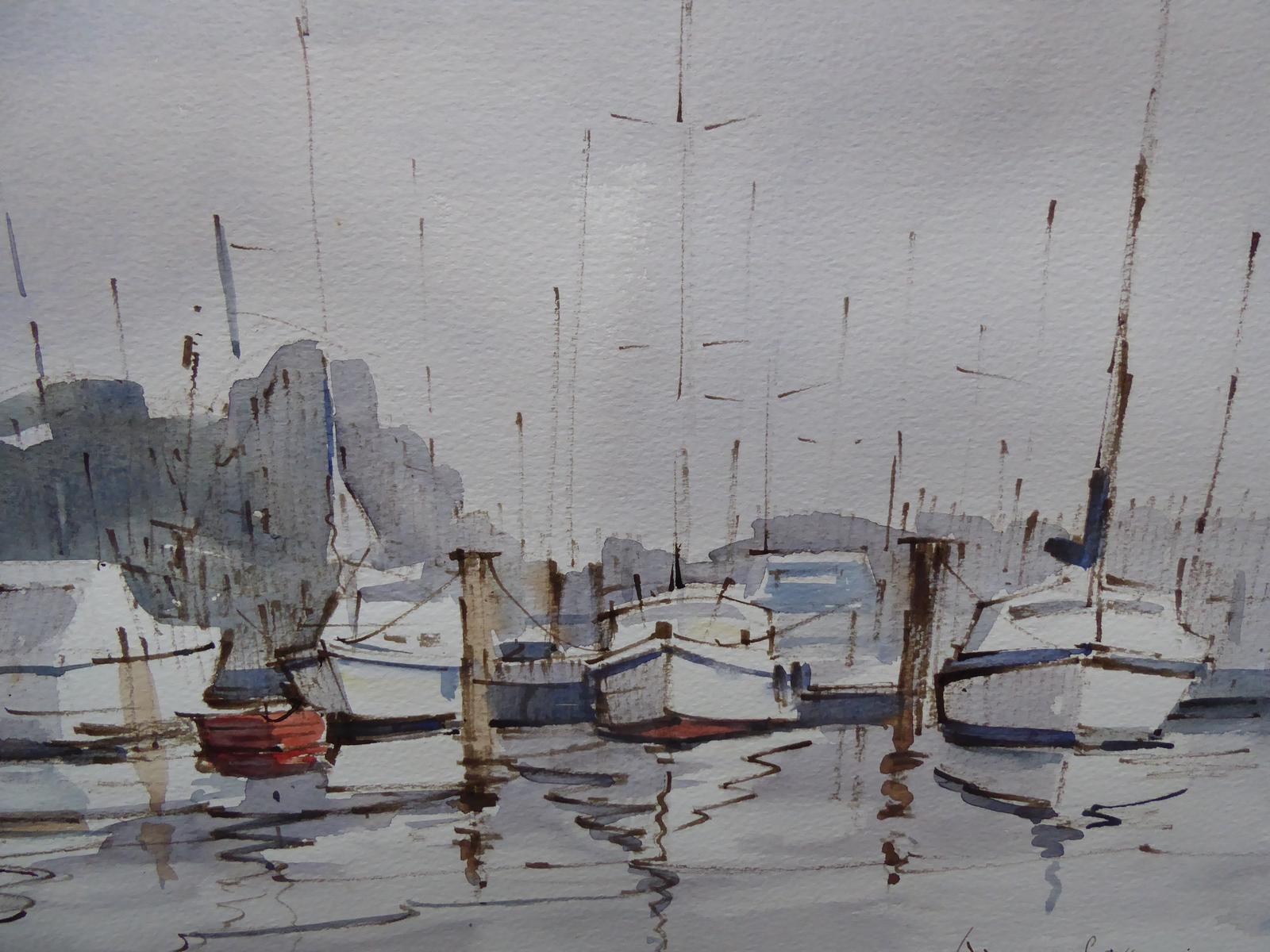 Watercolour the Moorings Listed Artist Diana Scott (1 of 15)