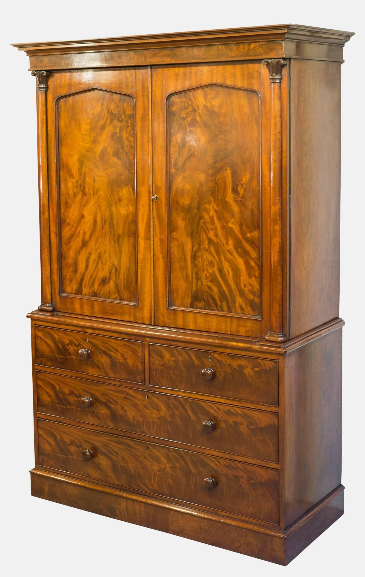 Flame Mahogany Linen Press (1 of 1) Flame Mahogany Linen Press (1 of 1)