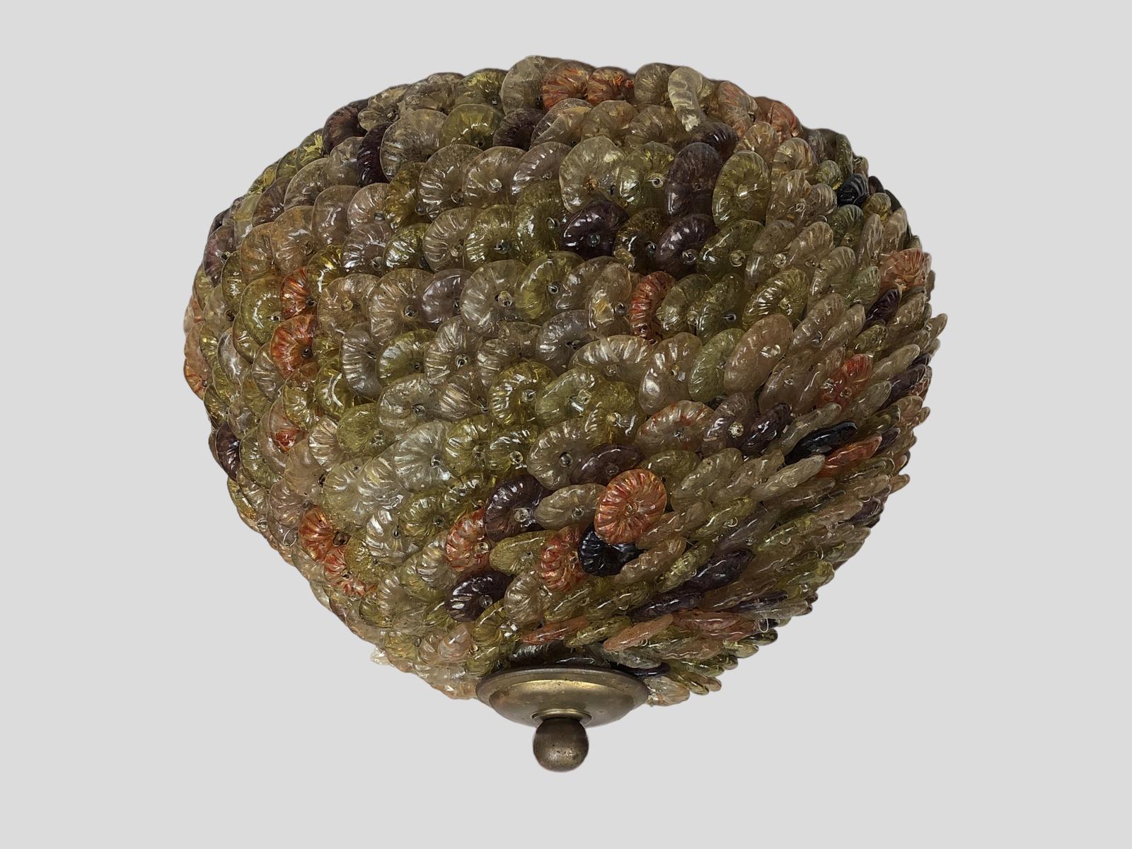 Murano Glass Florets Clusters Ceiling Lights 9 Available (1 of 12)