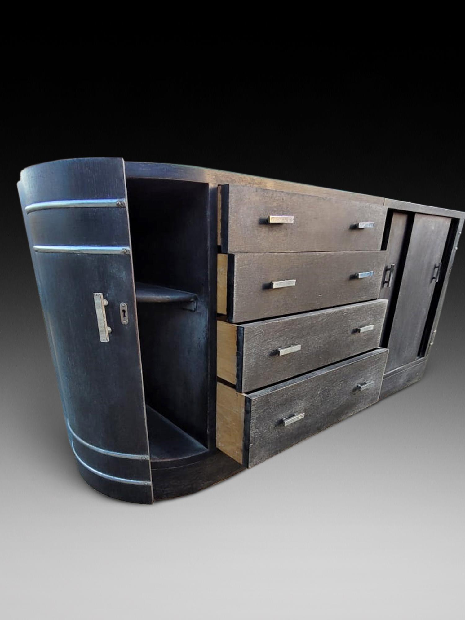 20th Century Ebonised Side Cabinet (1 of 4)