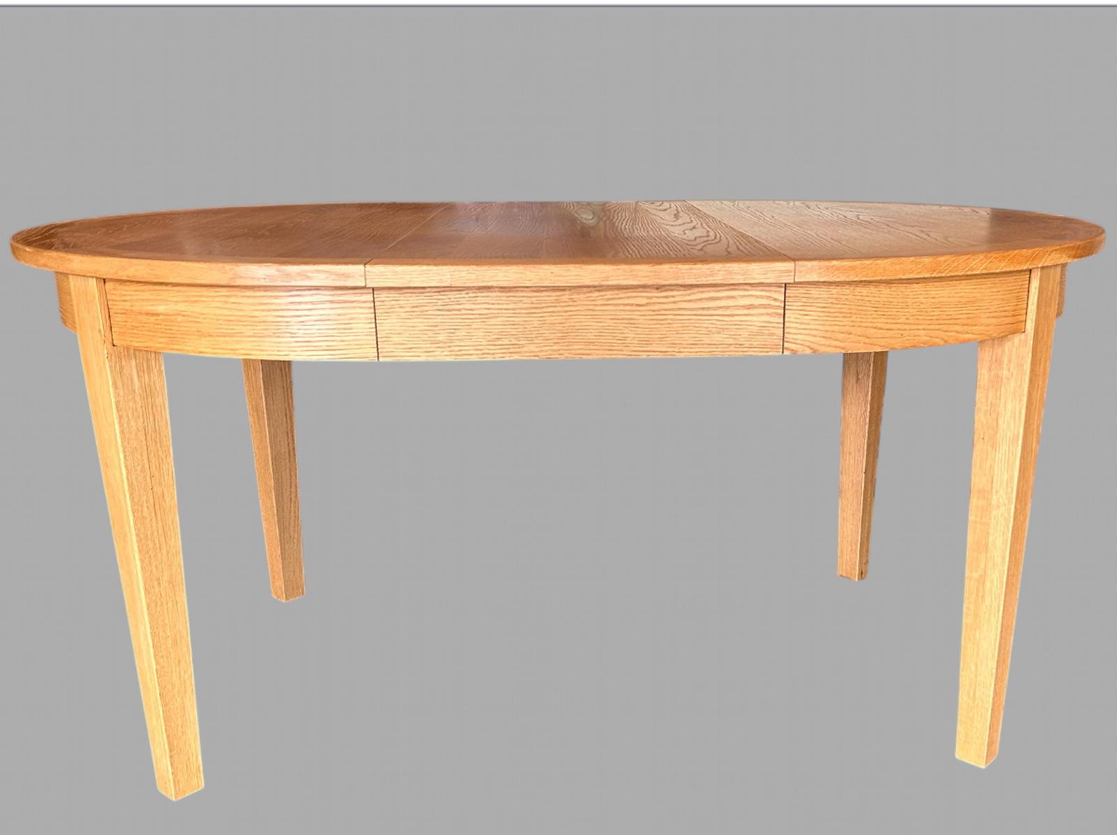 A Hand Made Extending New England Oak Dining/kitchen Table (1 of 9)