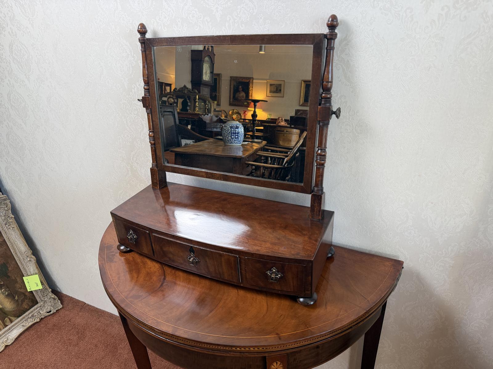 Early 19th Century Box Dressing Mirror with Three Drawers (1 of 7) Early 19th Century Box Dressing Mirror with Three Drawers (1 of 7)