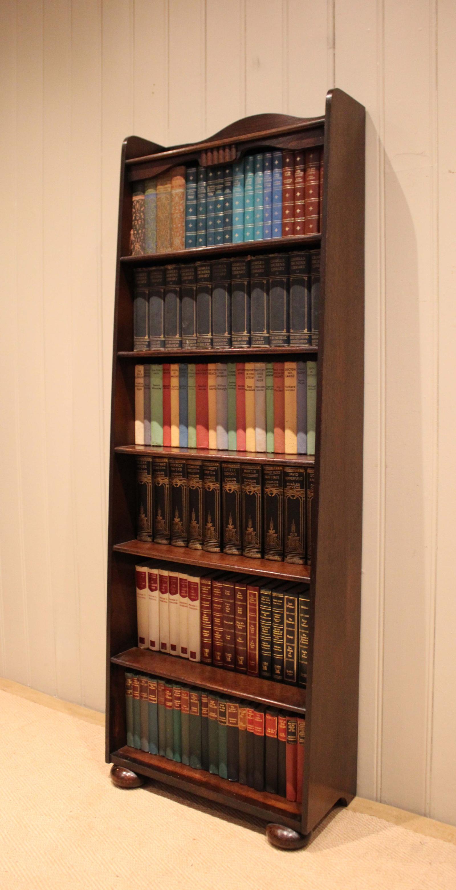 Tall Oak Arch Top Open Bookcase (1 of 13) Tall Oak Arch Top Open Bookcase (1 of 13)