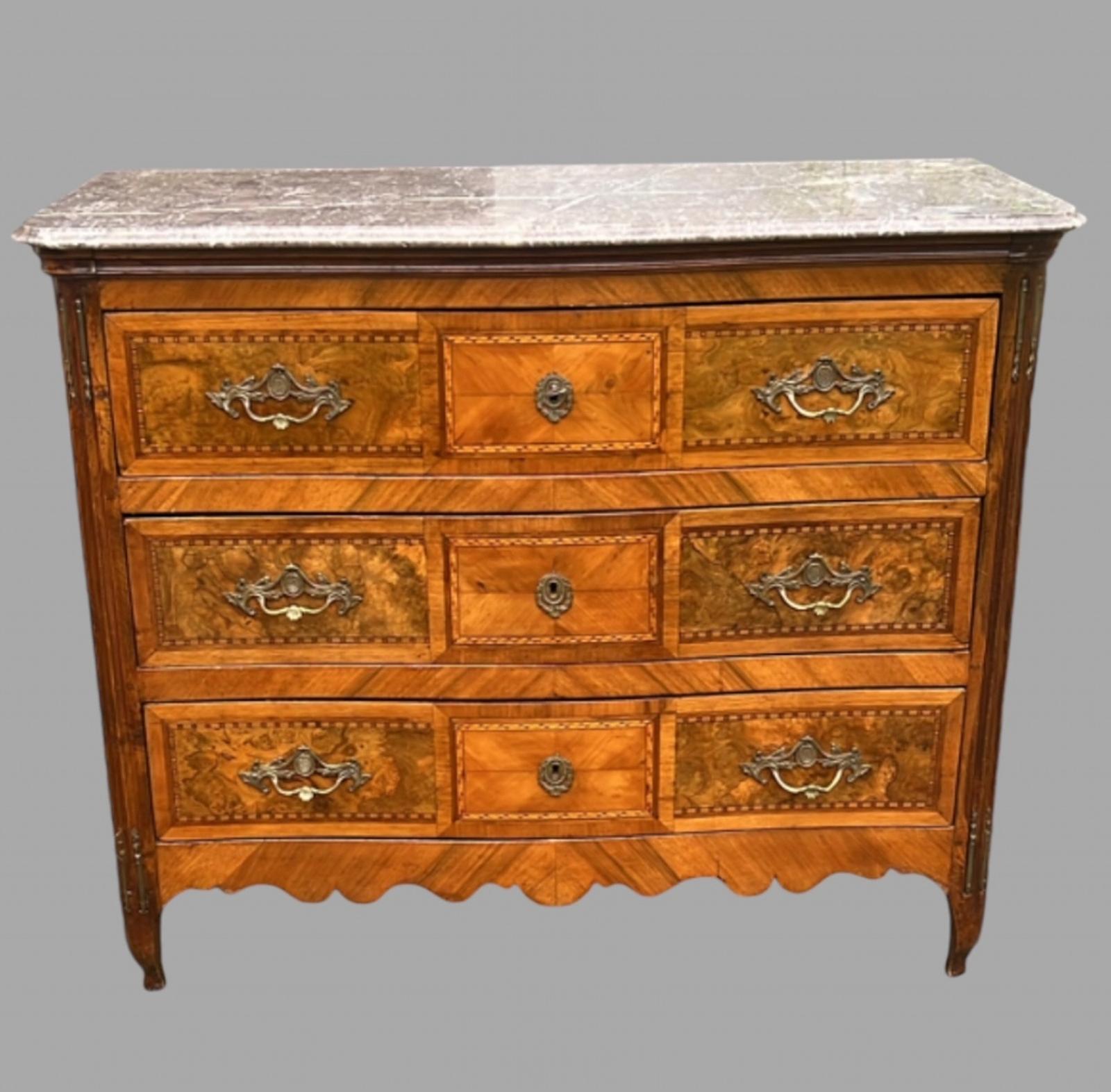 A Late 19th Century Continental Marble Topped Commode (1 of 10)