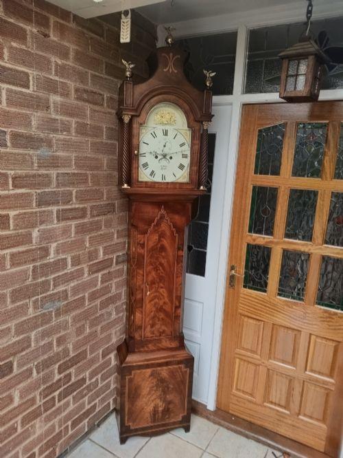Stunning Flame Mahogany & Inlaid Grandfather Longcase Clock (1 of 15) Stunning Flame Mahogany & Inlaid Grandfather Longcase Clock (1 of 15)