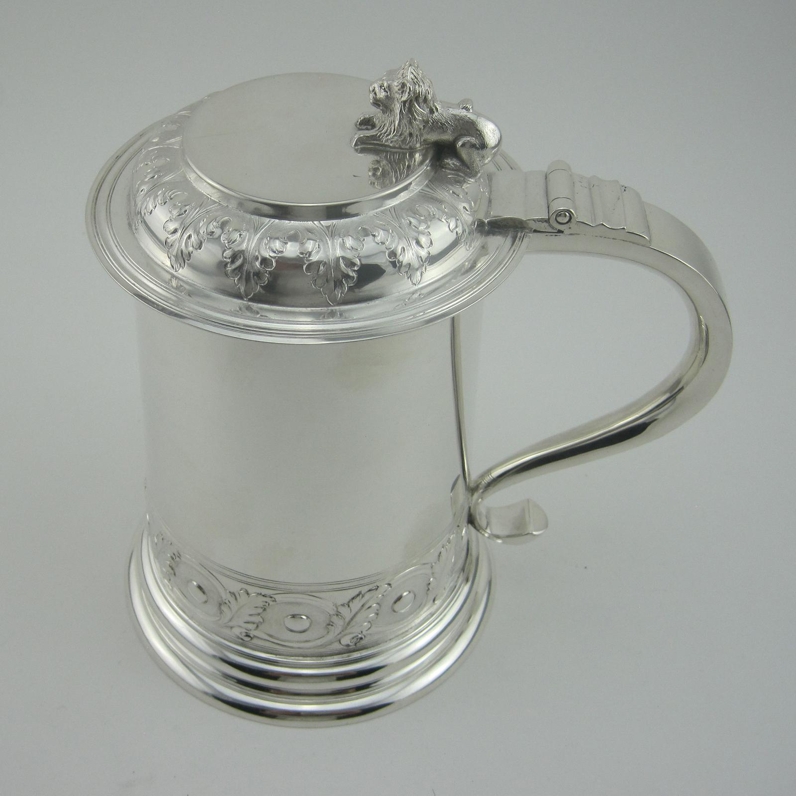 Early Georgian Style Victorian Lidded Tankard (1 of 6)