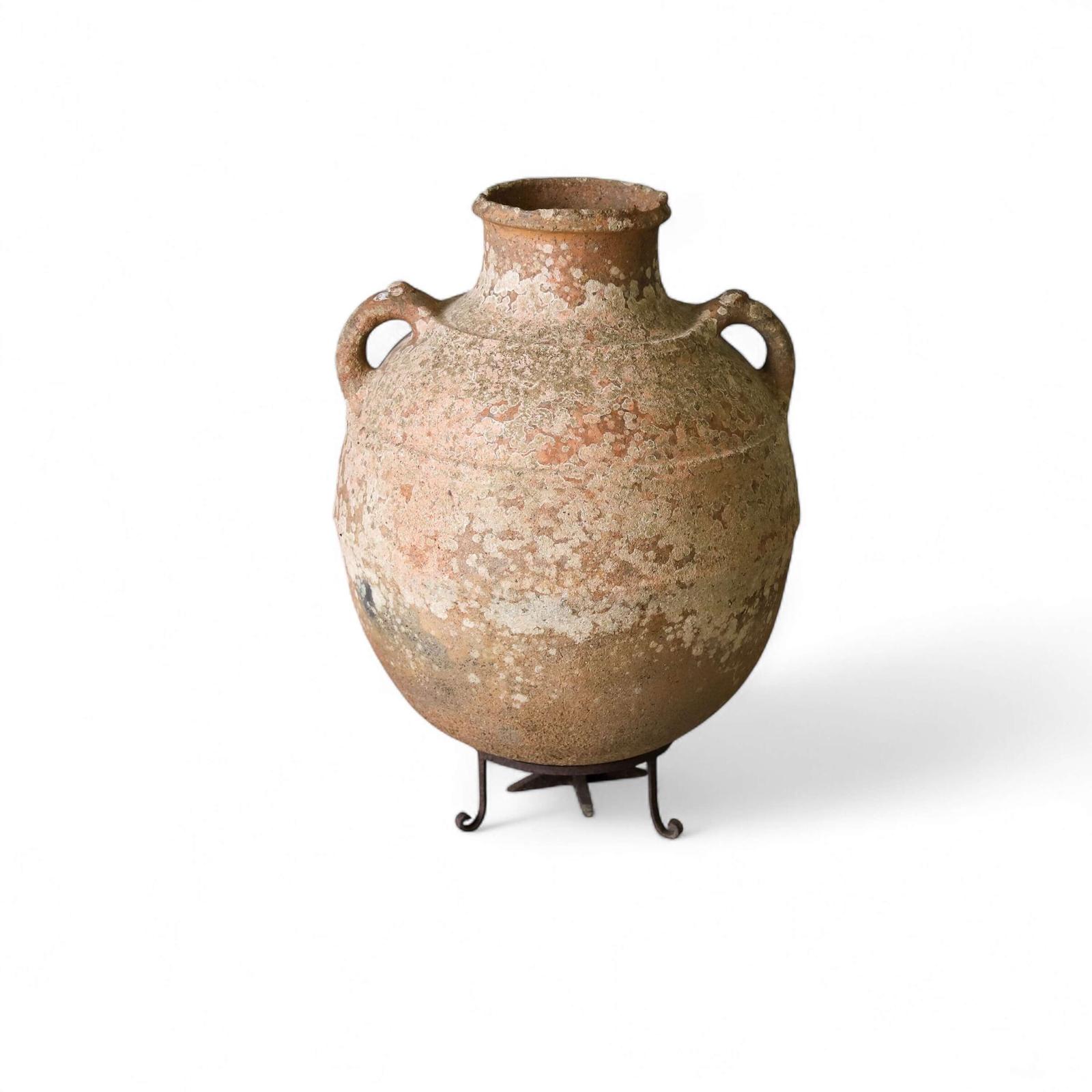 Large 19th Century Antique Rustic Pottery French Terracotta Olive Pot (1 of 10)