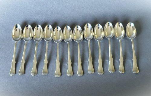 Superb Set of 12 Scottish Silver Victorian Demi-tasse Spoons (1 of 6)