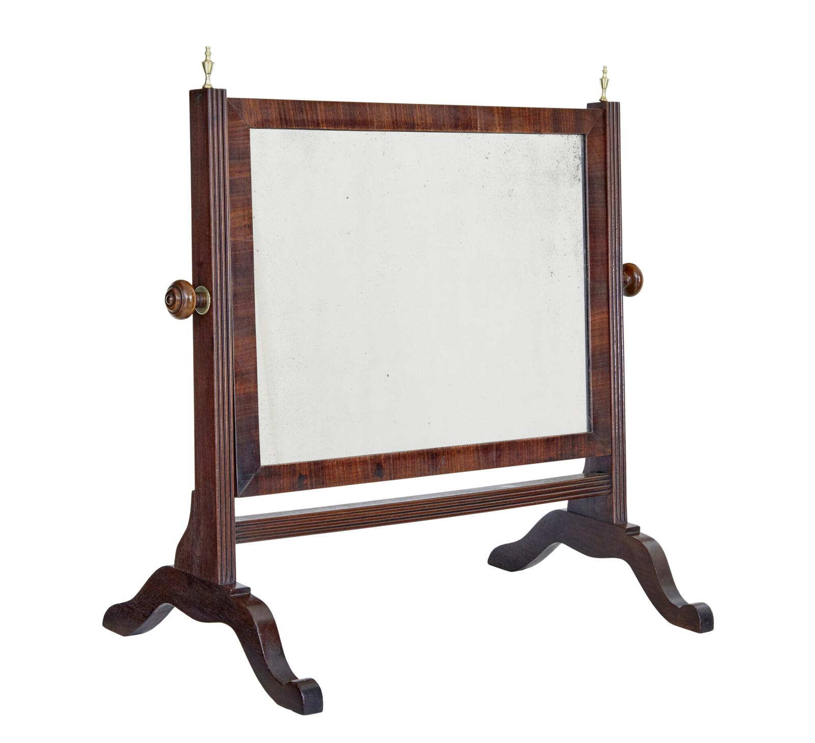 19th Century Mahogany Toilet Mirror (1 of 5)