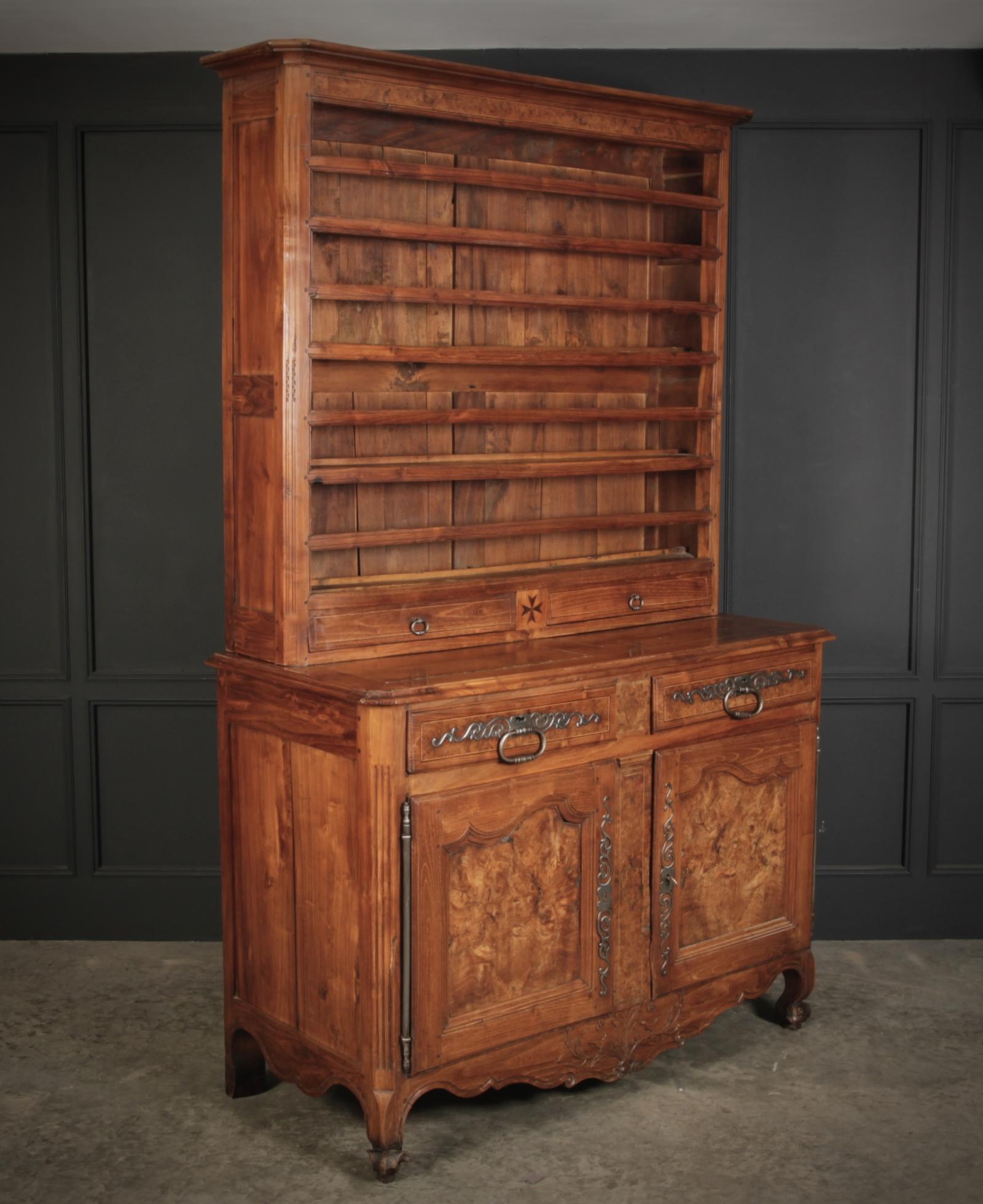 Large 18th Century Cherrywood & Walnut Dresser (1 of 13)