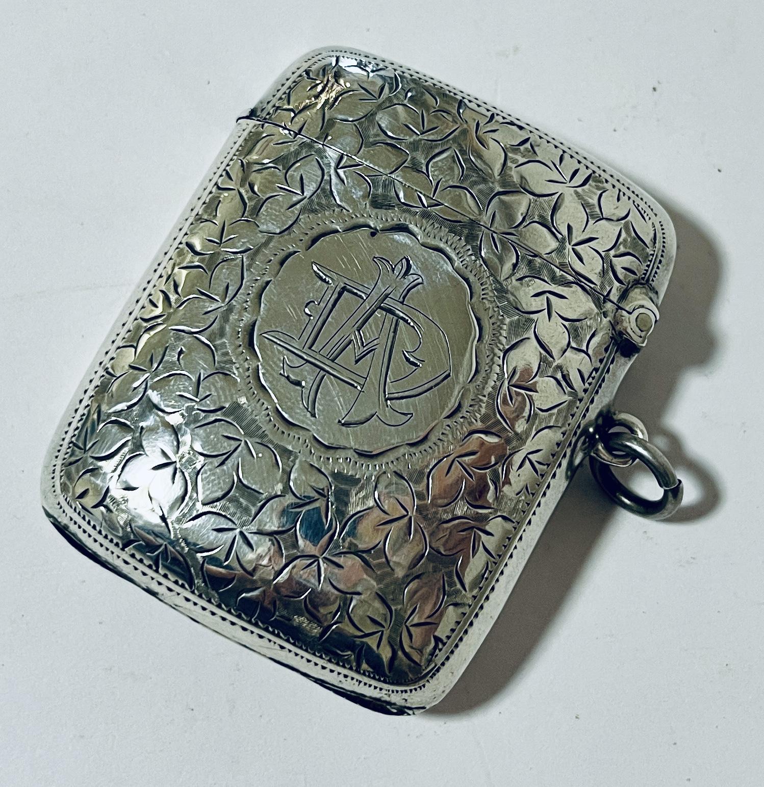 Antique Silver Vesta Case (1 of 9) Antique Silver Vesta Case (1 of 9)