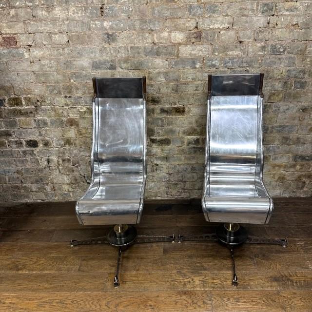 1950s Aluminium Pilot Seats -pair (1 of 12)