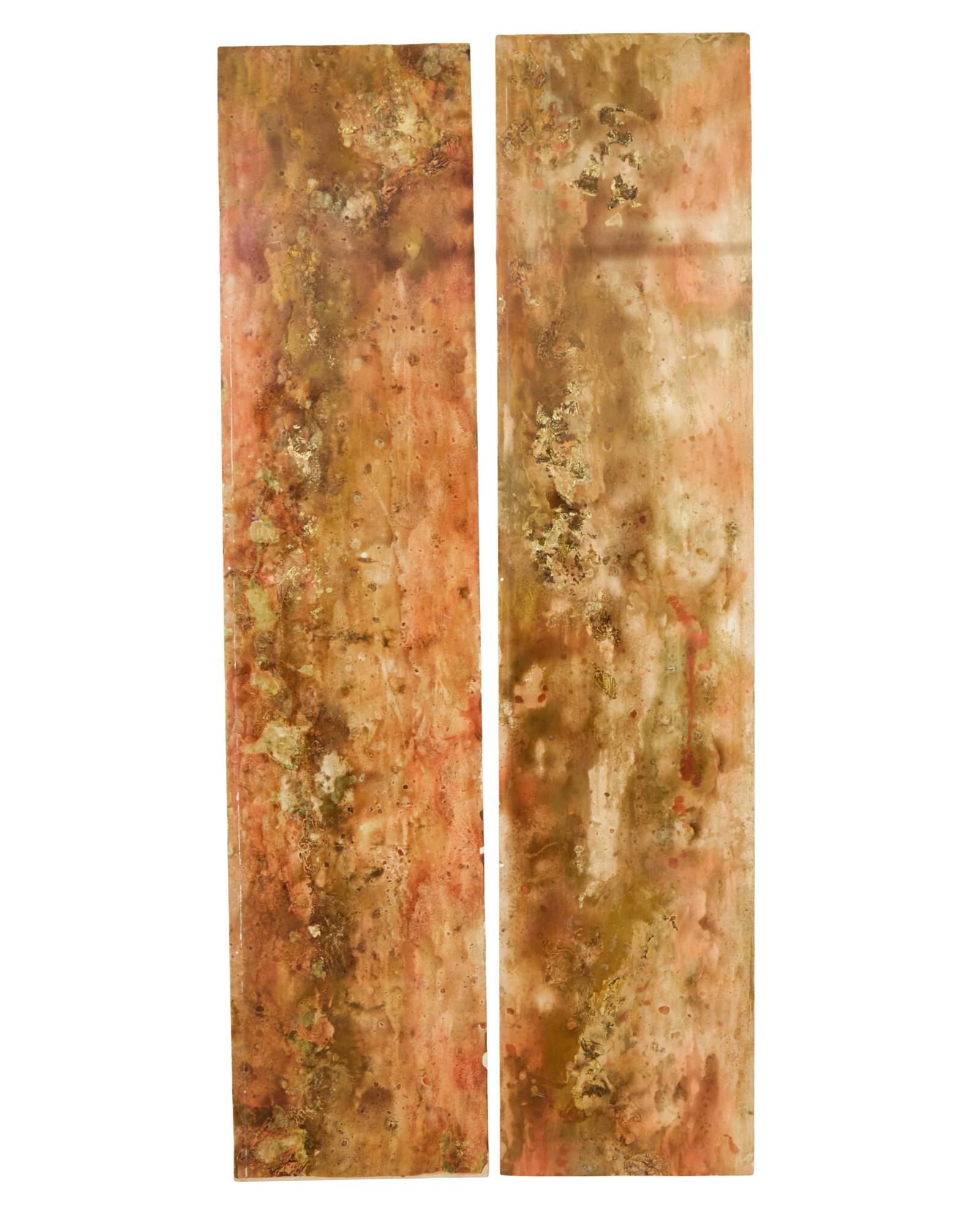 Pair of French 1950s Abstract Acrylic Panels (1 of 9) Pair of French 1950s Abstract Acrylic Panels (1 of 9)