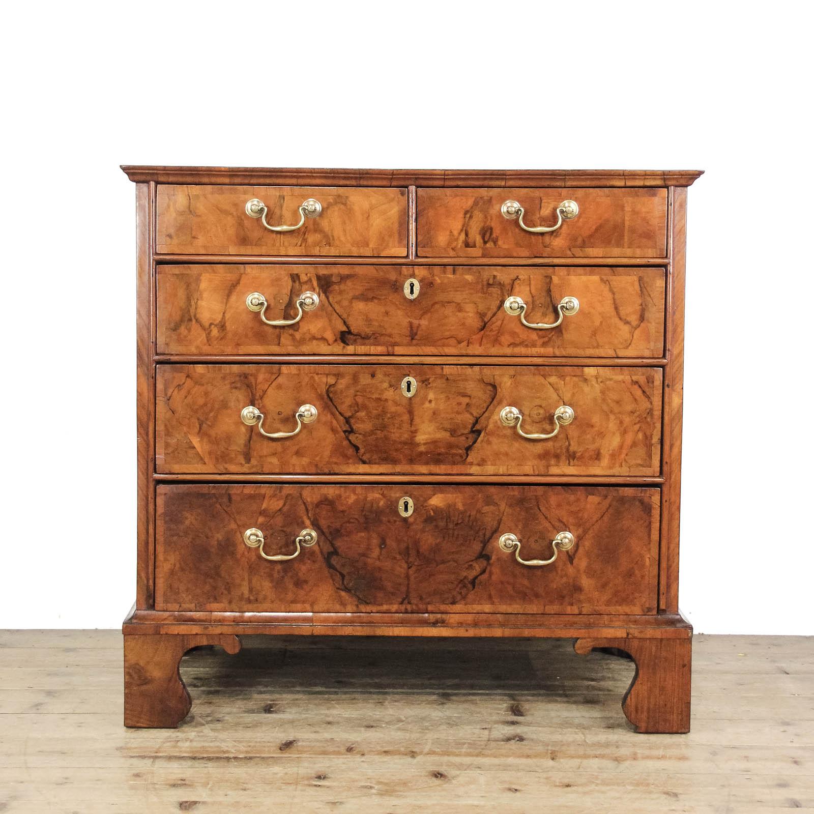 Antique Georgian Walnut Chest of Drawers (1 of 12)