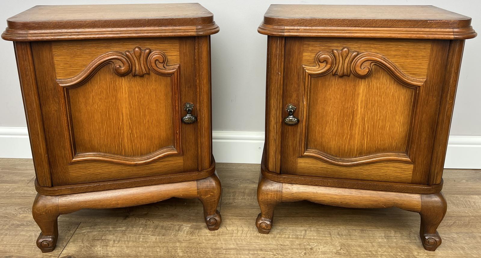 Pair of Bedside Tables Vintage French Style Nightstands Cabinets (1 of 16) Pair of Bedside Tables Vintage French Style Nightstands Cabinets (1 of 16)