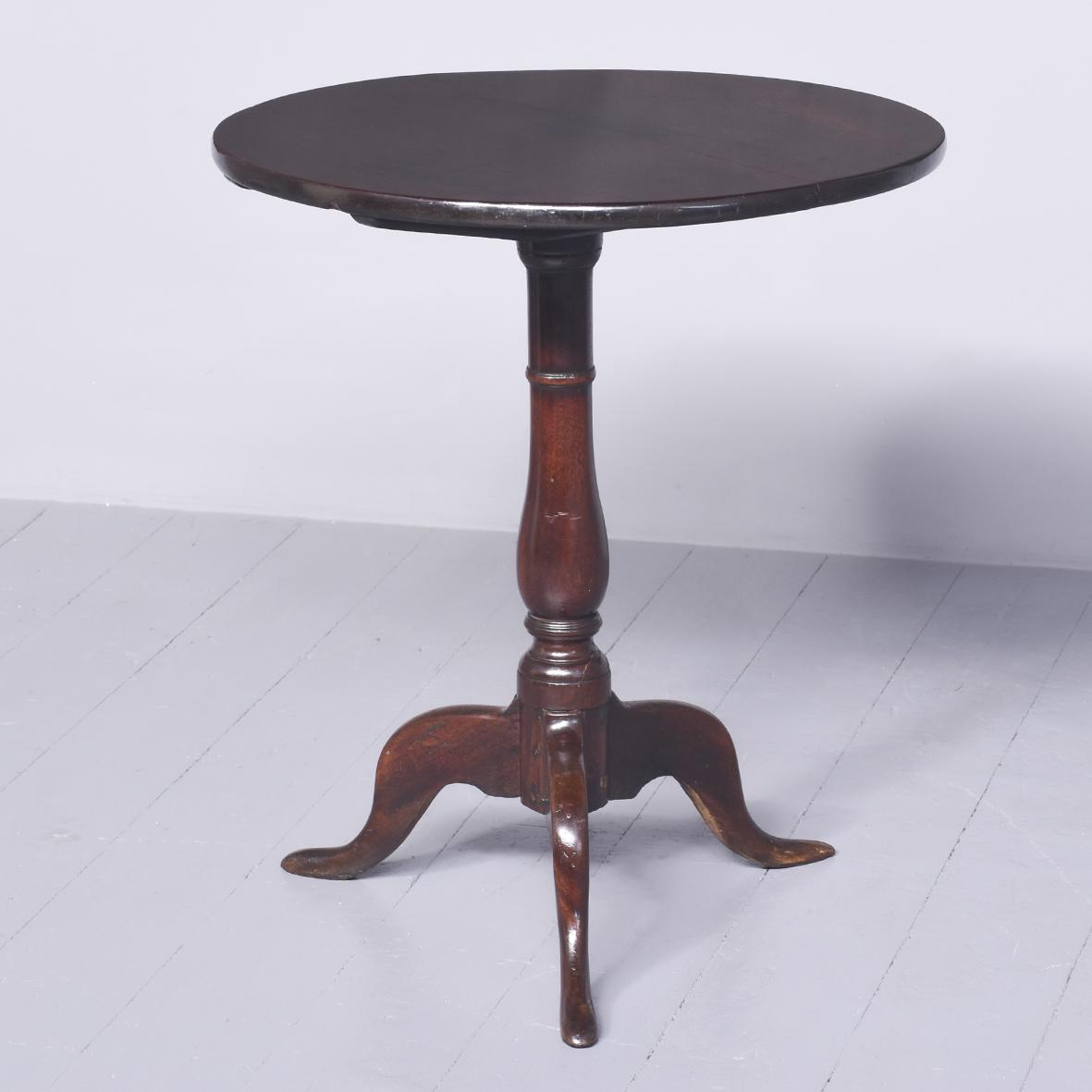 George III Mahogany Snaptop Table (1 of 6)