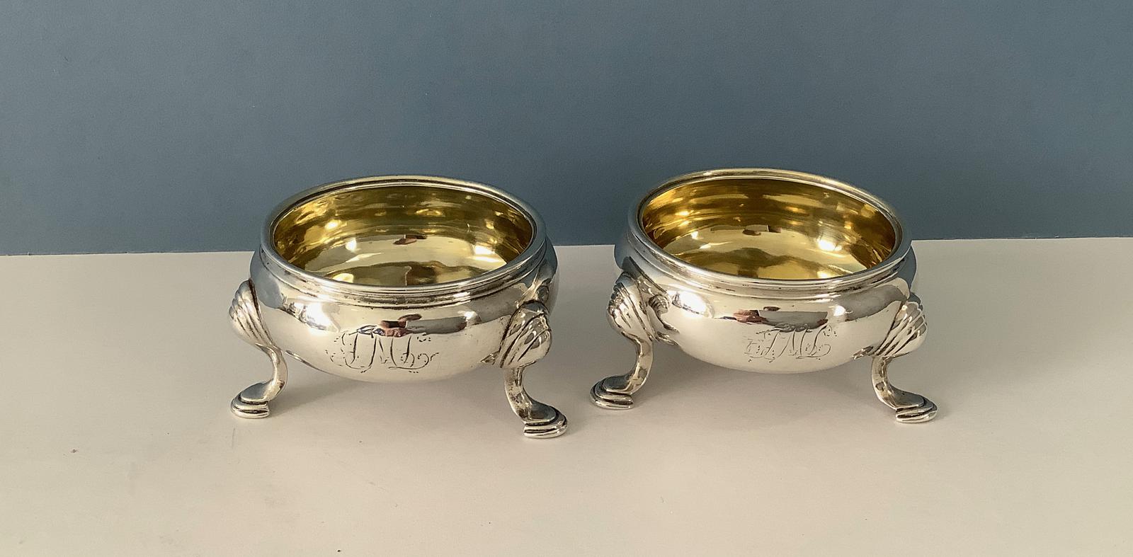 Pair of Georgian Silver Salts - Edward Wood (1 of 6)