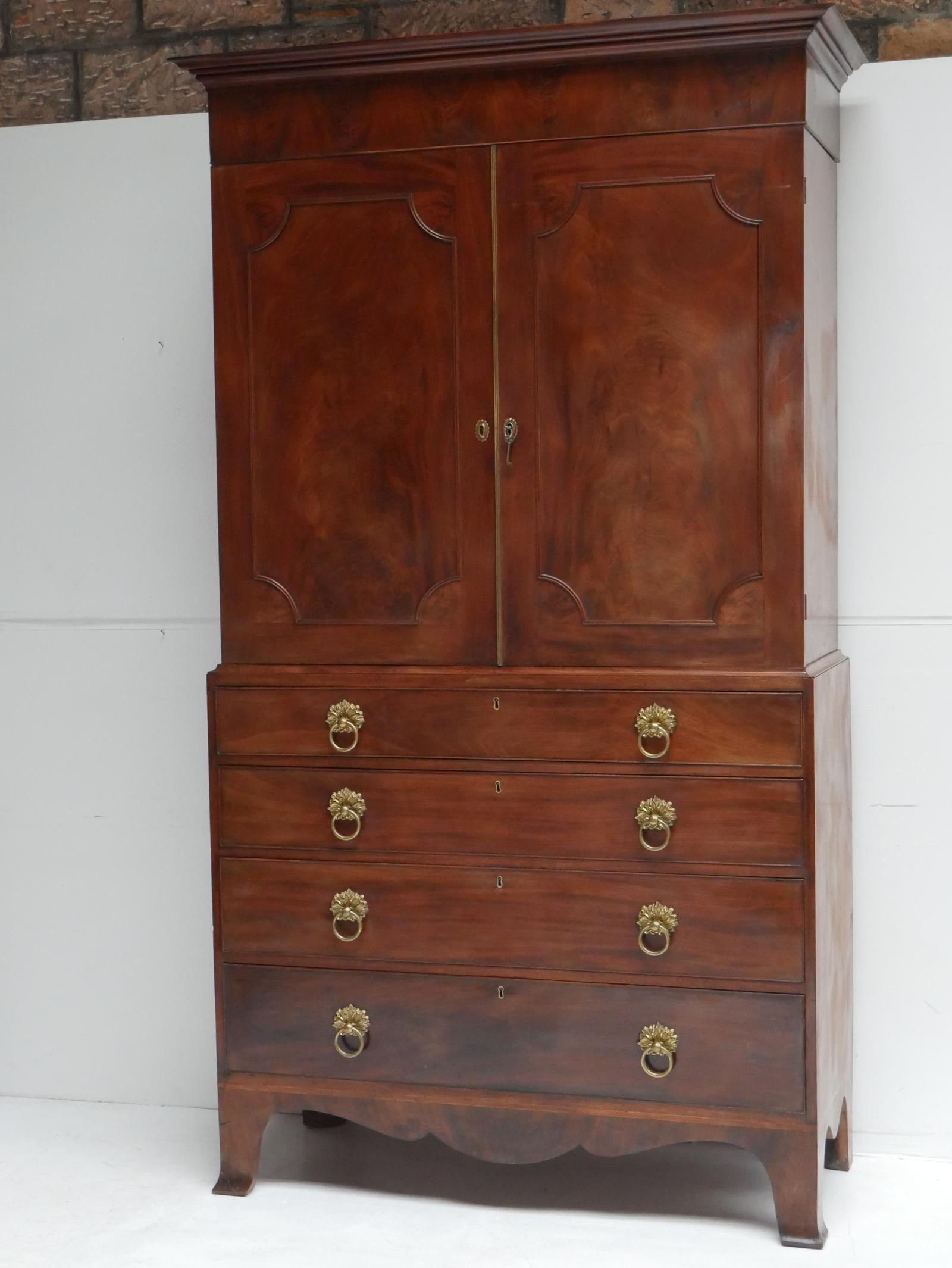 Tall Scottish 19thc Linen Cupboard (1 of 22)