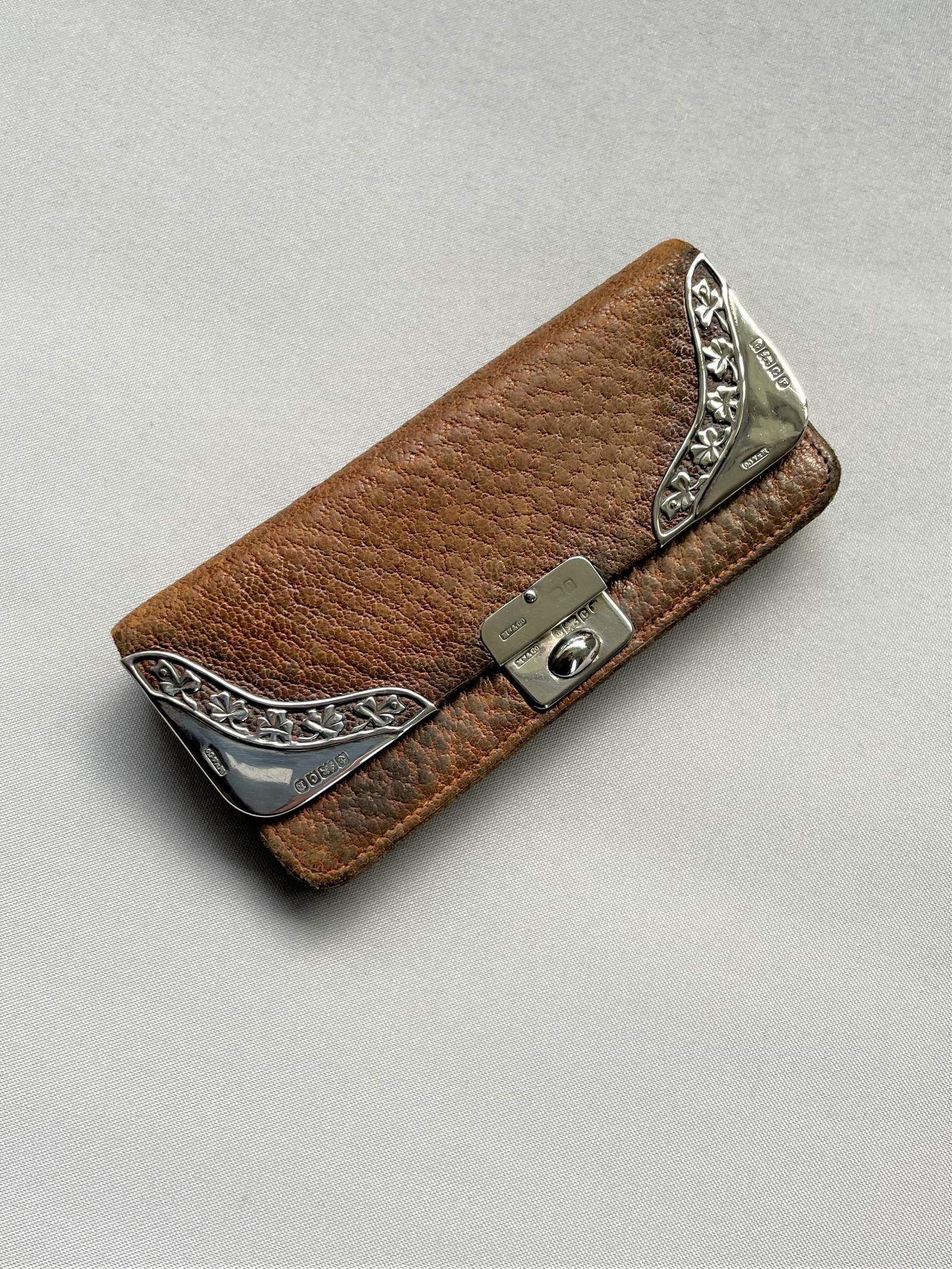 Fine Edwardian Leather Silver Mounted Purse / Wallet (1 of 5)