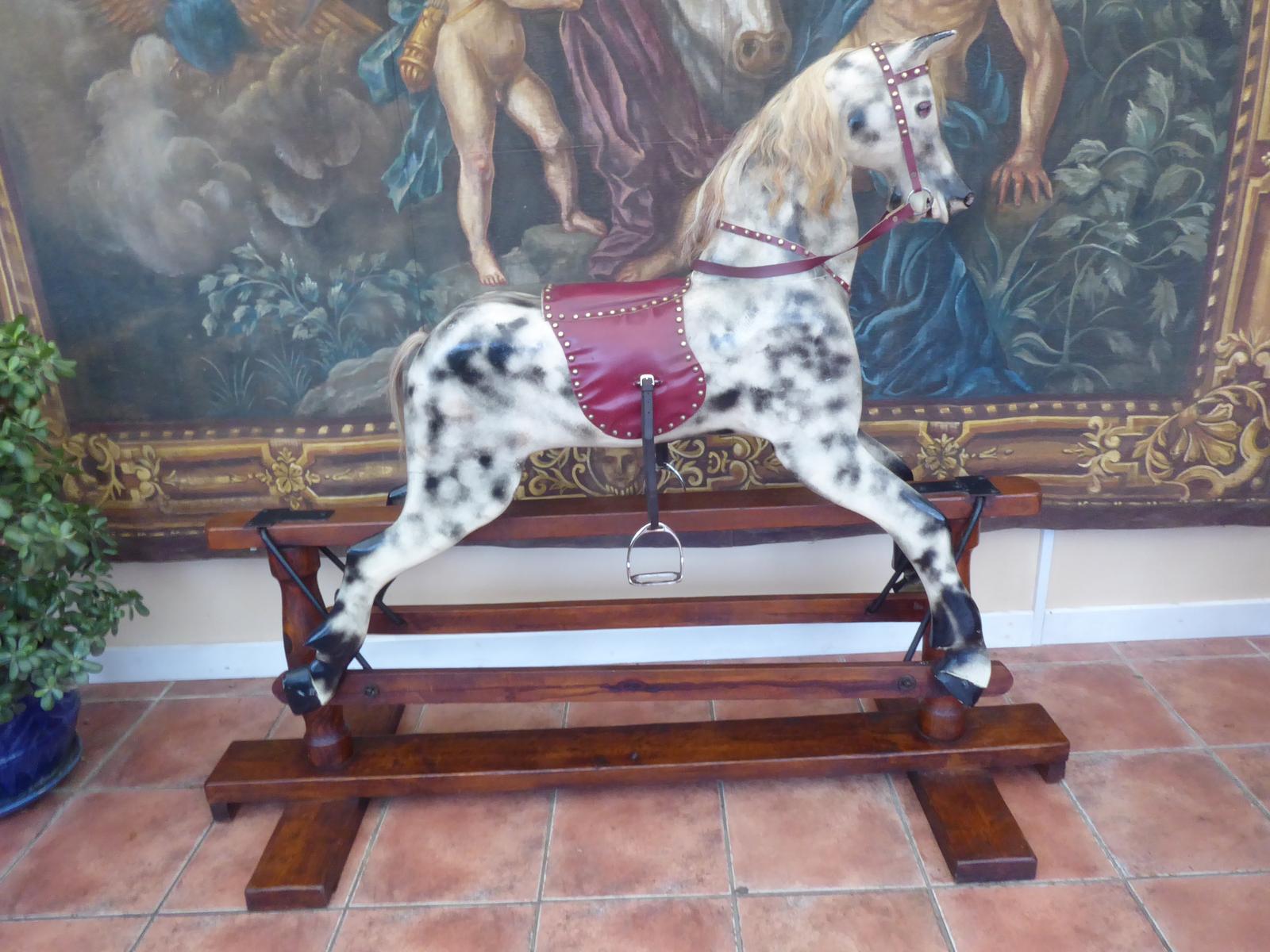 Large Rocking Horse Stand 5 ft 6 Length Dapple Grey (1 of 19) Large Rocking Horse Stand 5 ft 6 Length Dapple Grey (1 of 19)