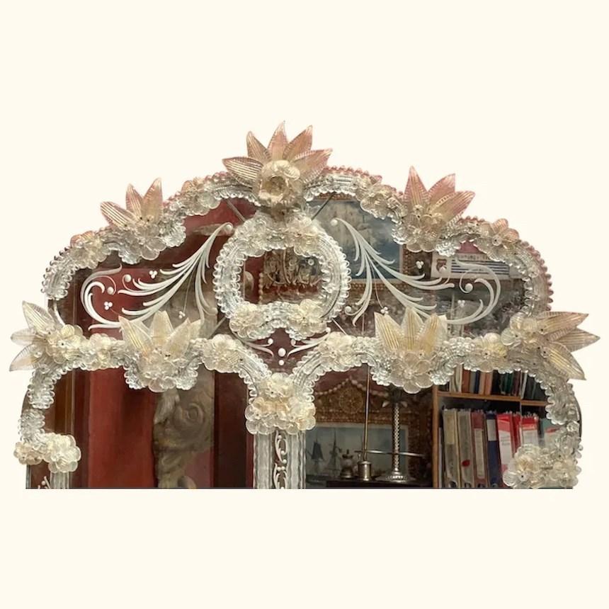 Glitzy Style Venetian Mirror with Double Central Panel (1 of 6)