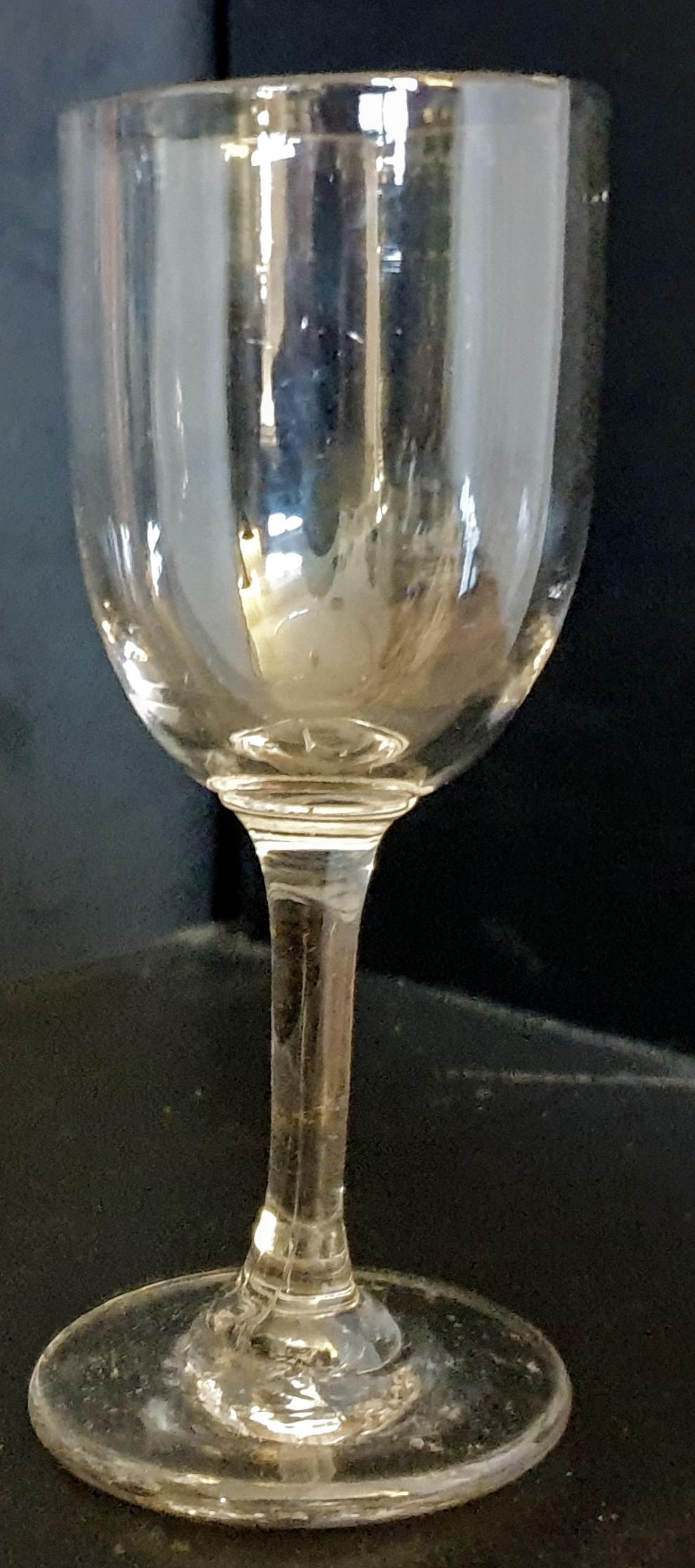 Wonky Victorian Port Glass c.1880 (1 of 3)