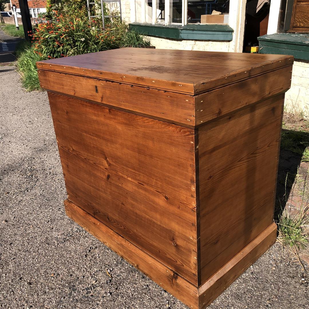 Large Very Tall Antique Pine Chest (1 of 17) Large Very Tall Antique Pine Chest (1 of 17)