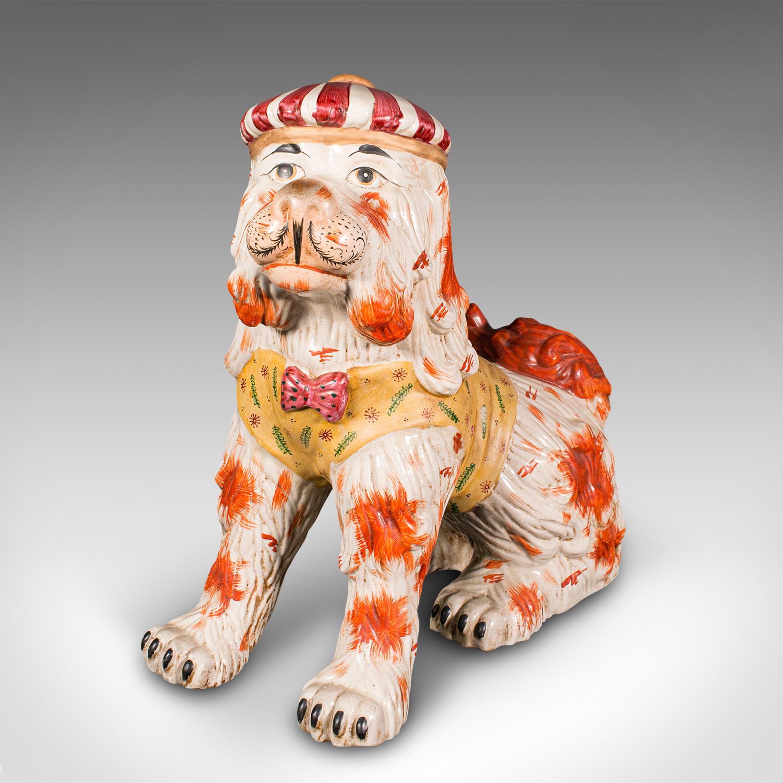 Very Large Antique Decorative Dog, English, Ceramic, Life Size Figure, Victorian (1 of 12) Very Large Antique Decorative Dog, English, Ceramic, Life Size Figure, Victorian (1 of 12)