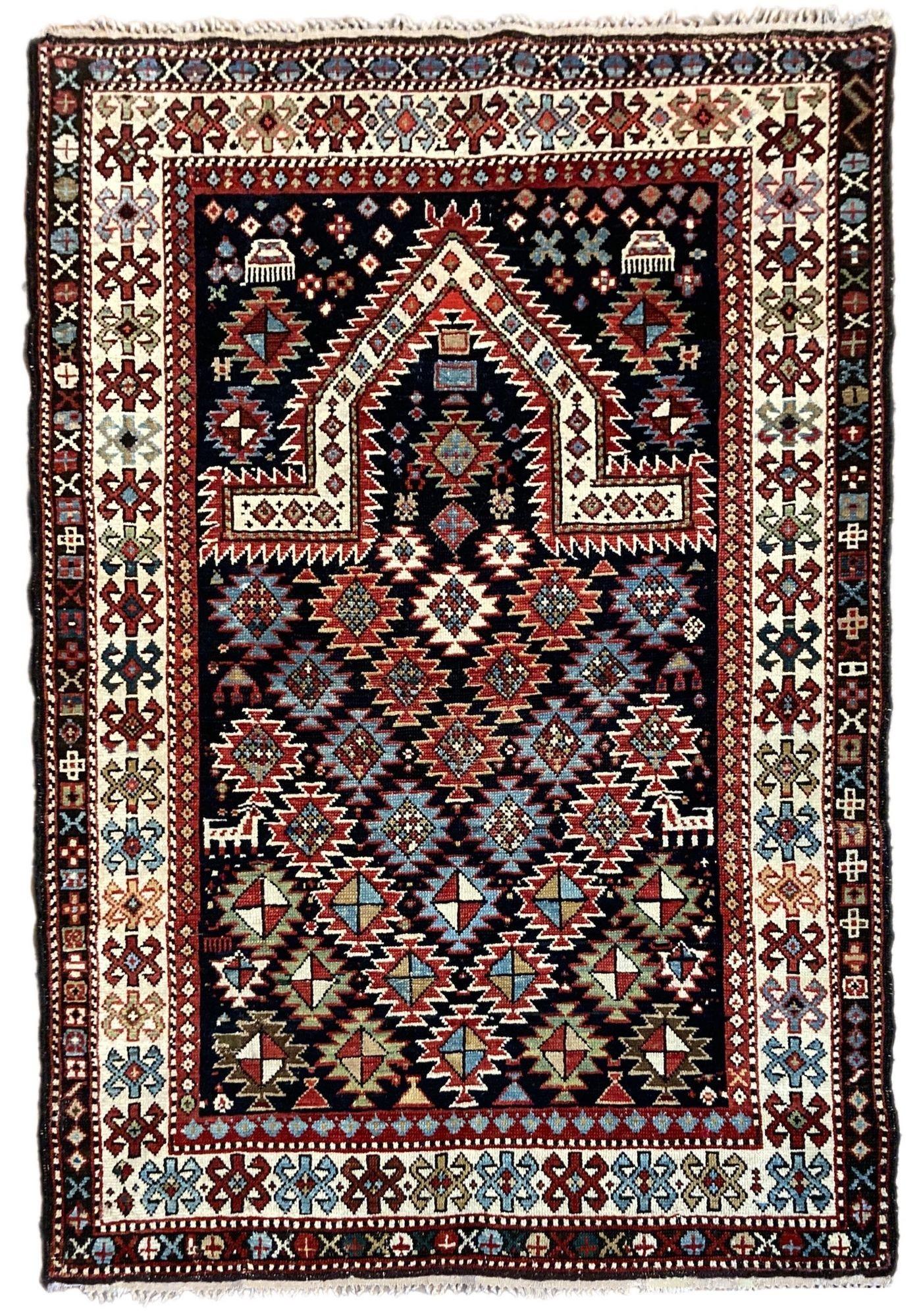 Antique Caucasian Prayer Rug (1 of 17) Antique Caucasian Prayer Rug (1 of 17)