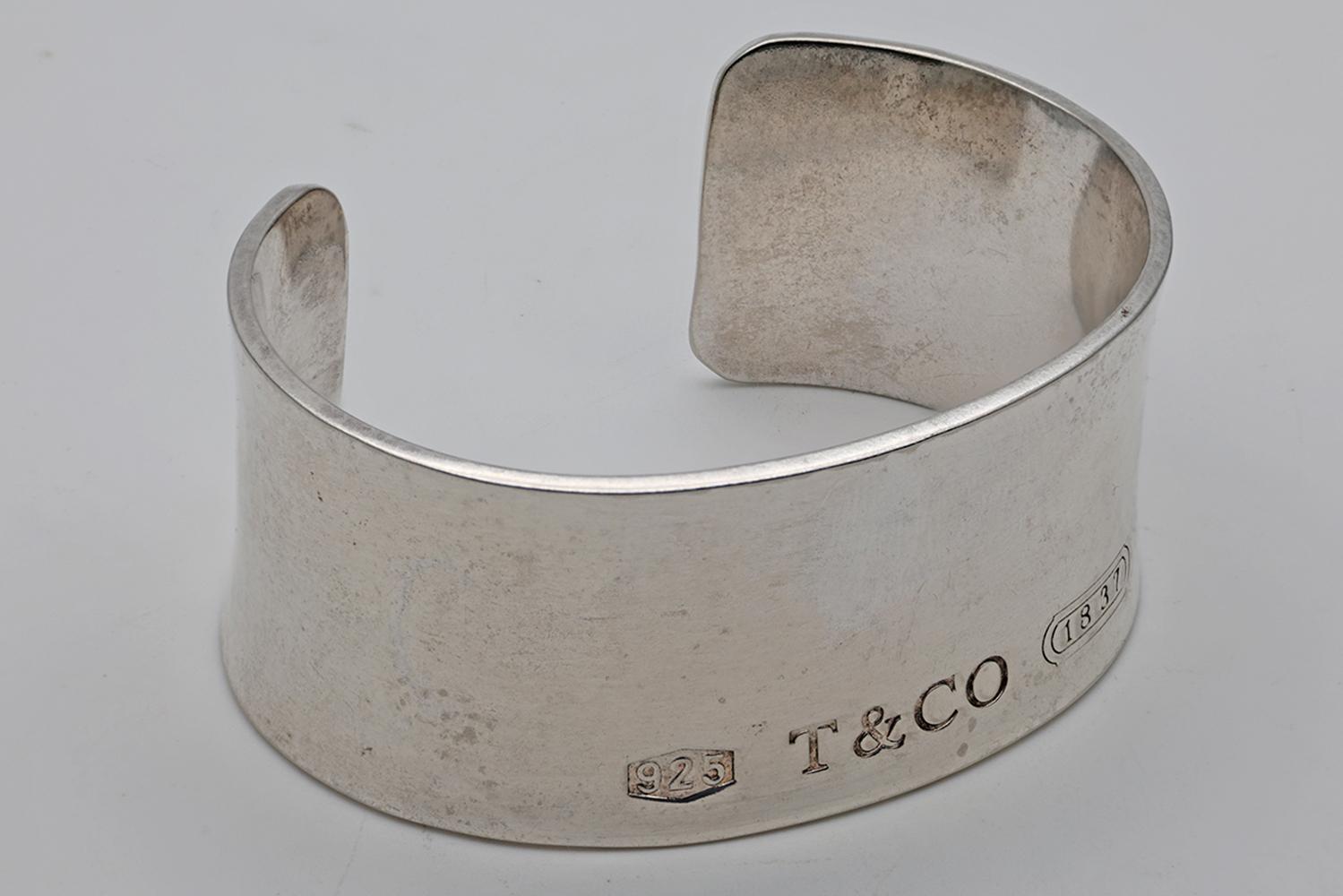 Tiffany & Co Silver Cuff Bangle (1 of 2)