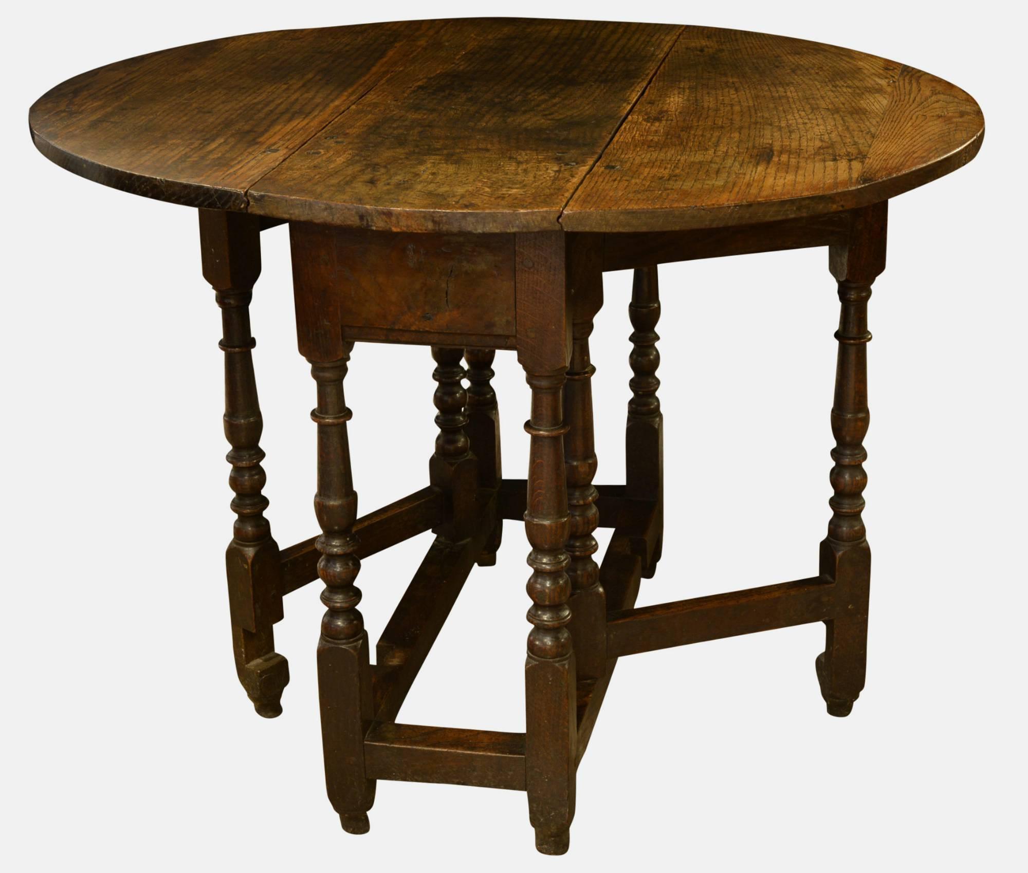 Late 17th Century Oak Gateleg Table (1 of 1) Late 17th Century Oak Gateleg Table (1 of 1)