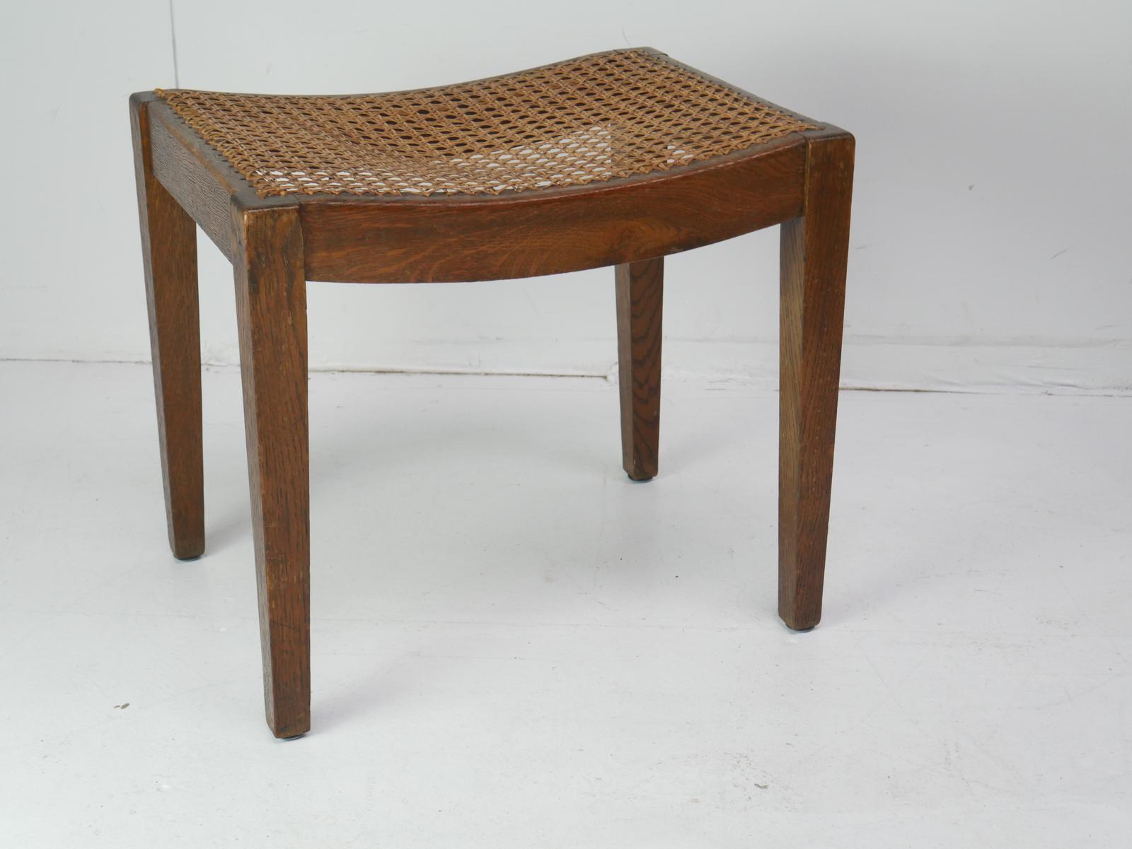 Neat Oak Cane Stool (1 of 8) Neat Oak Cane Stool (1 of 8)